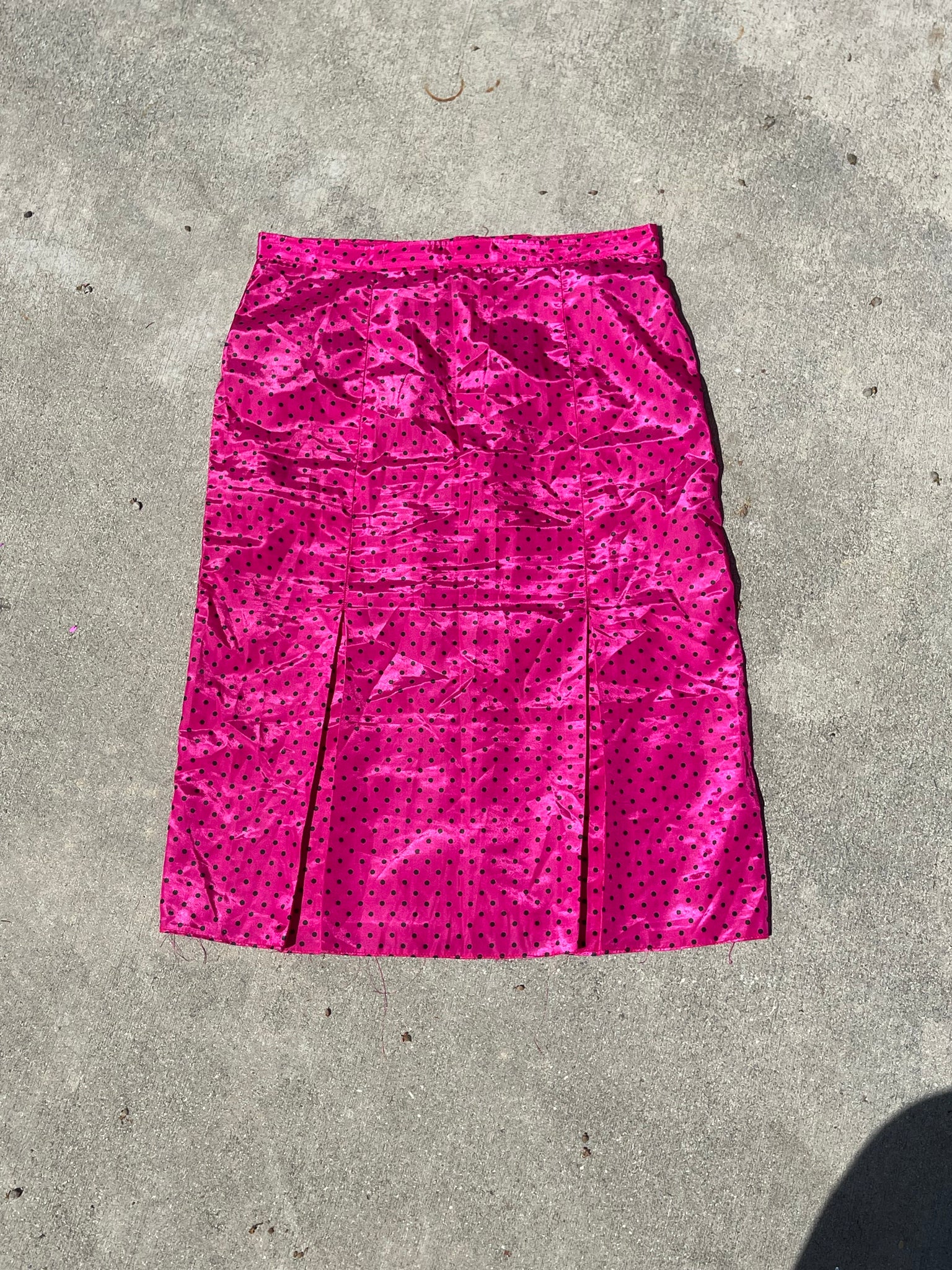 vintage polka dot skirt
