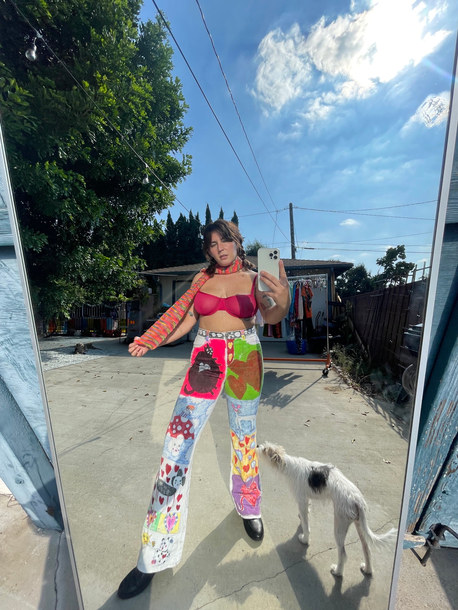 hand painted pants
