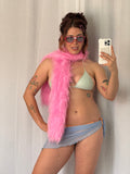 ˚｡⋆୨୧˚ hot pink faux fur scarf ˚୨୧⋆｡˚ ⋆
