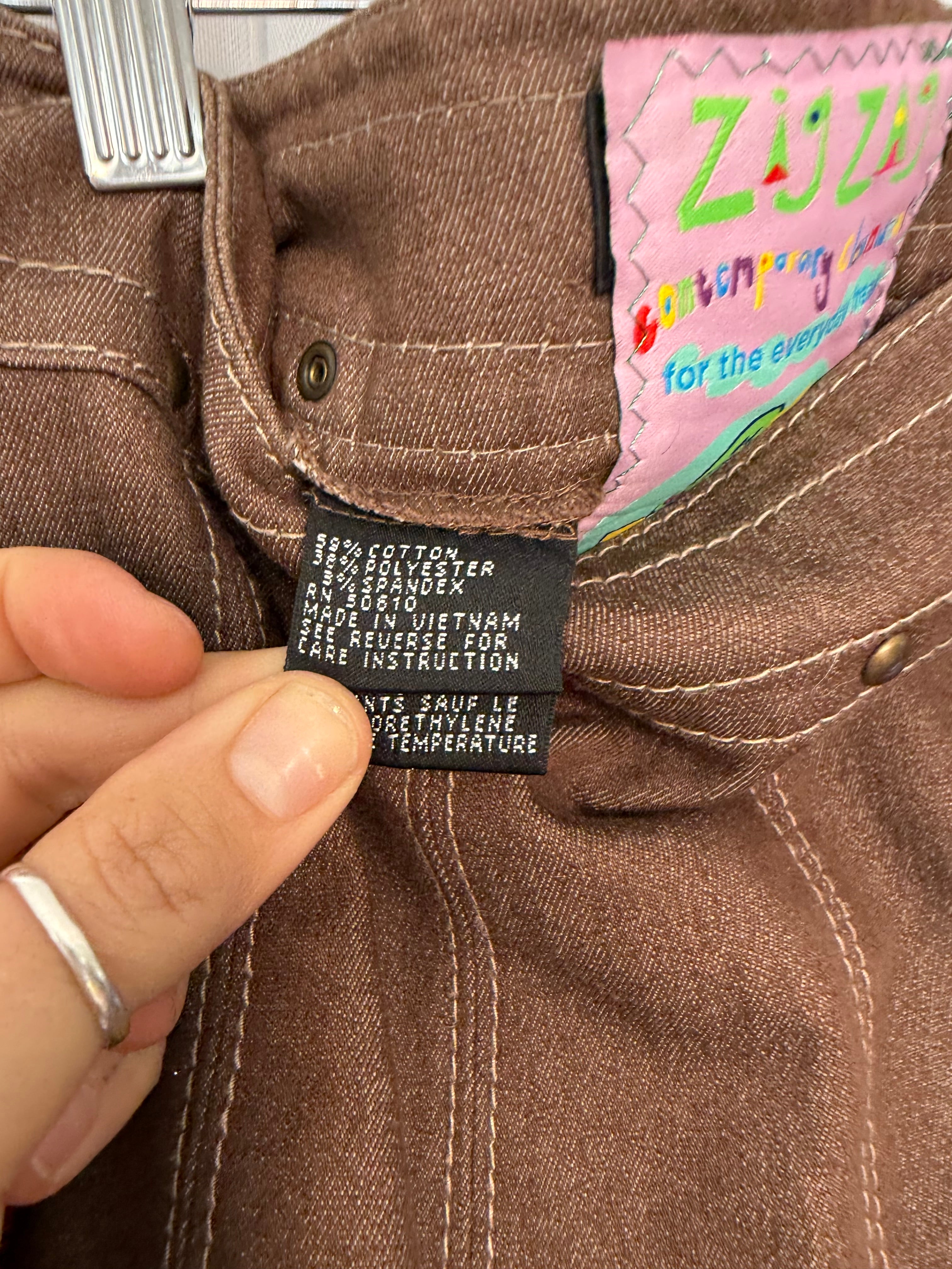 reworked Y2K studded denim heart set 💜