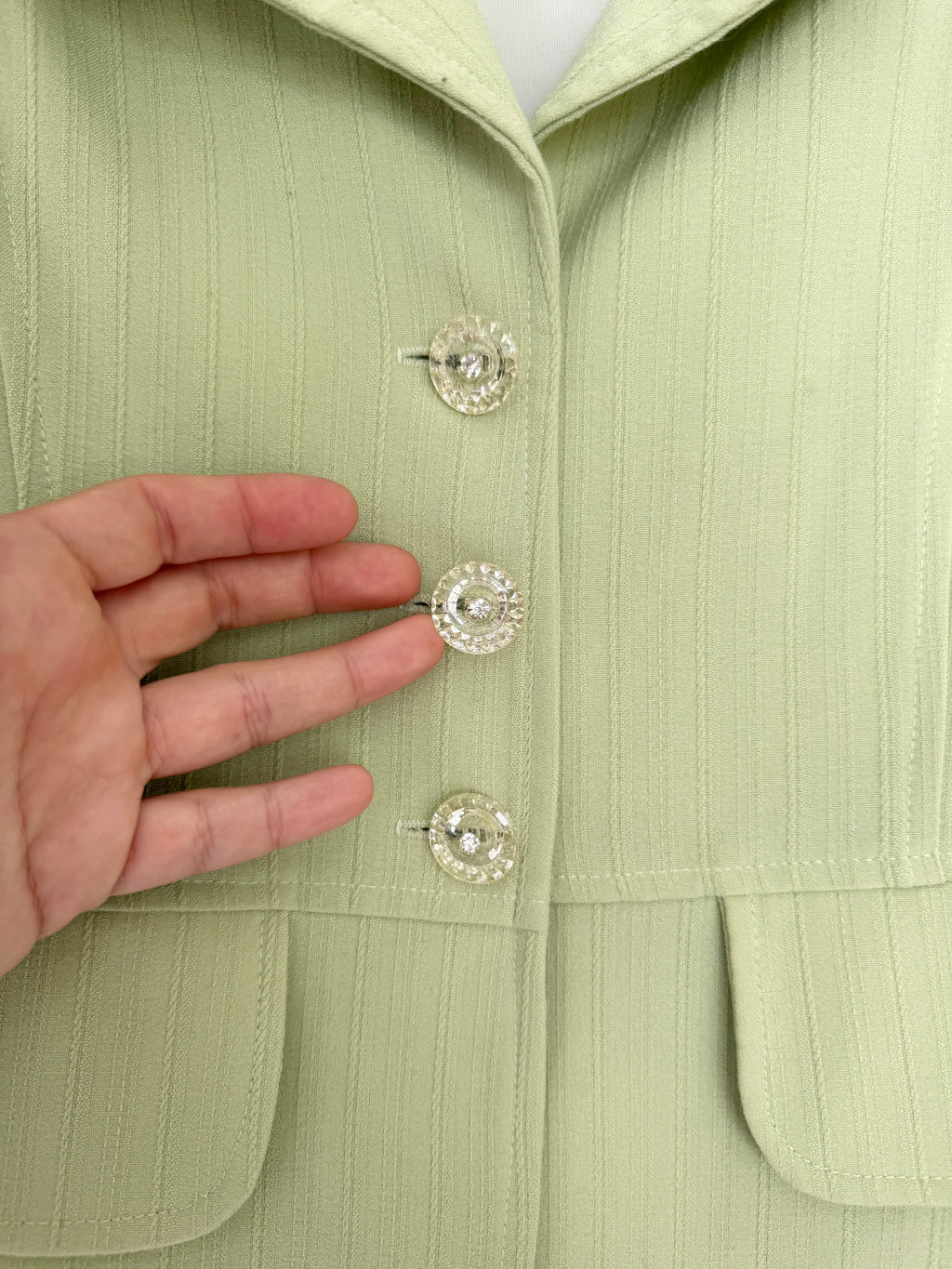 y2k lime green fitted blazer ✧