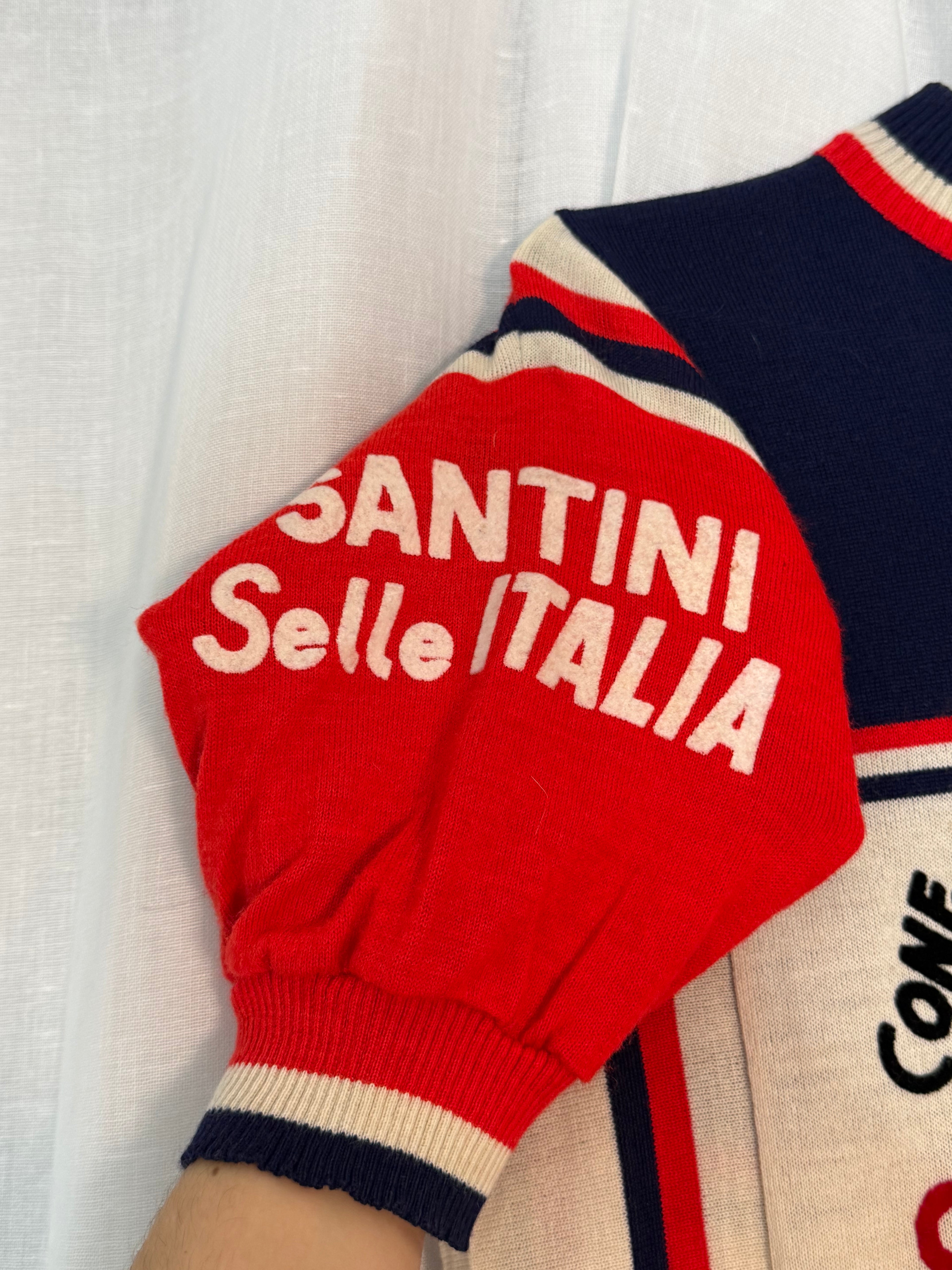 ✦ 90s SANTINI × Selle Italia cycling jersey ✦ Made in Italy ✦