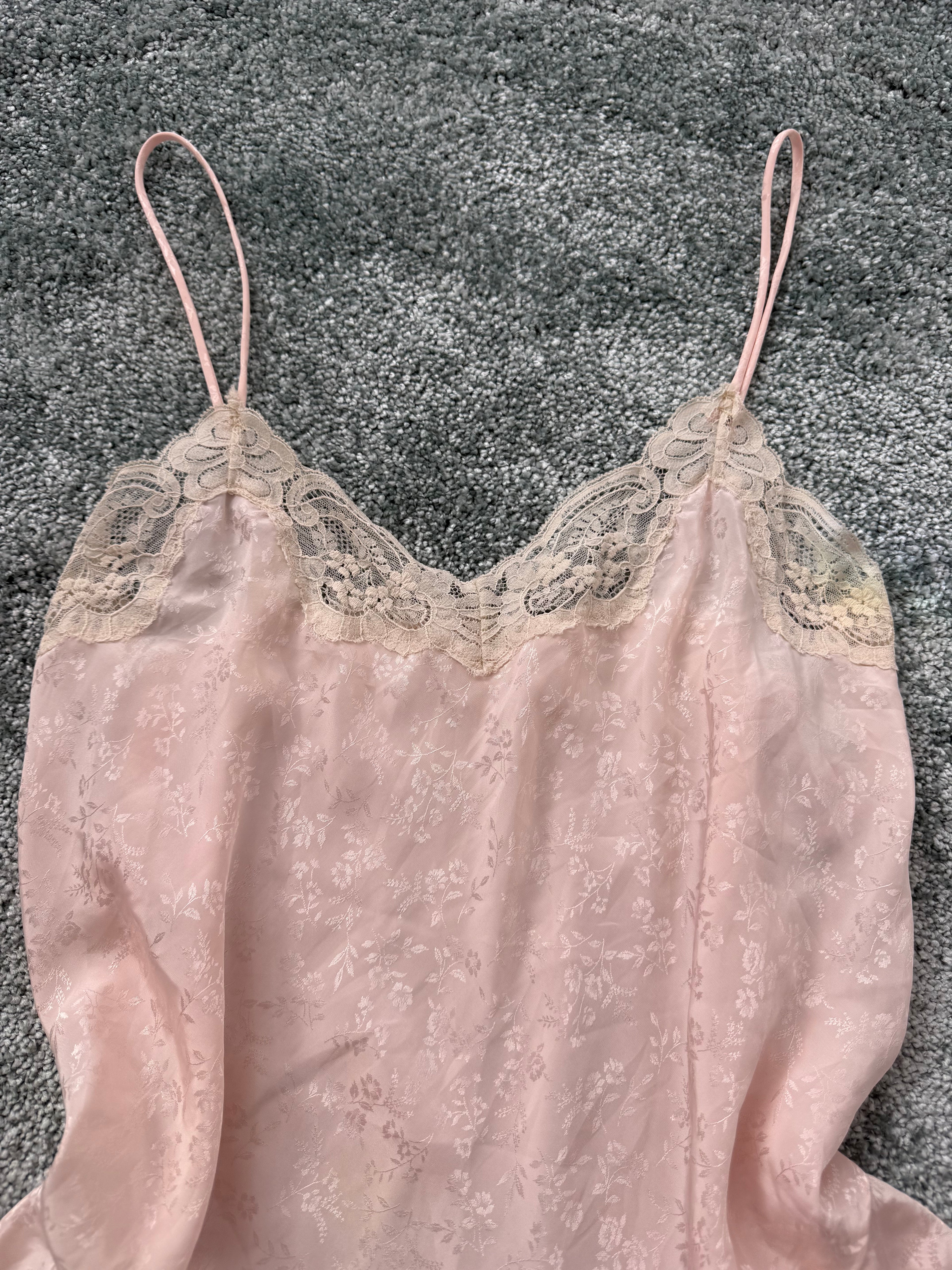 blush pink lace romper