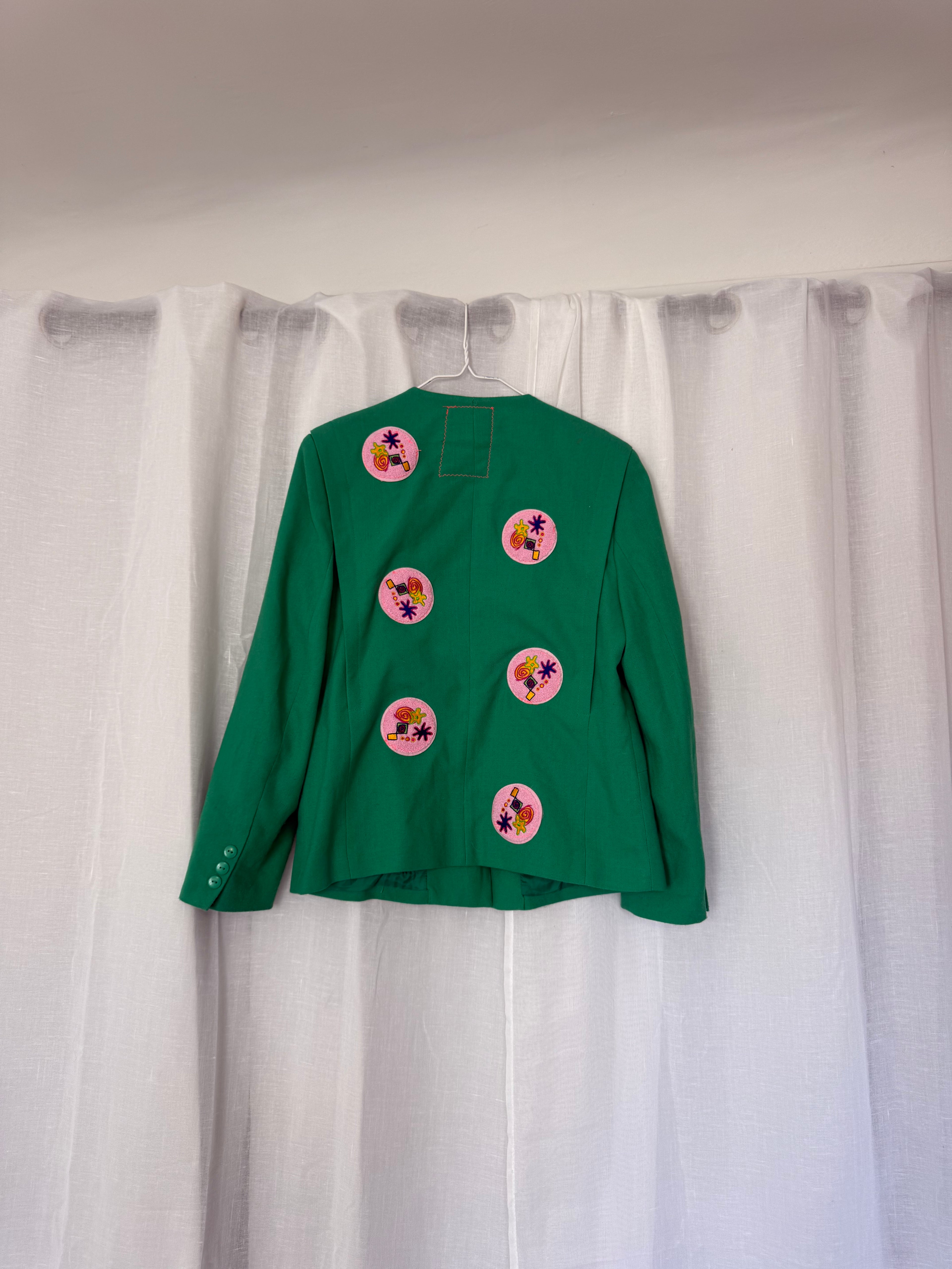 ♡ embroidered patch 80s Blazer ♡