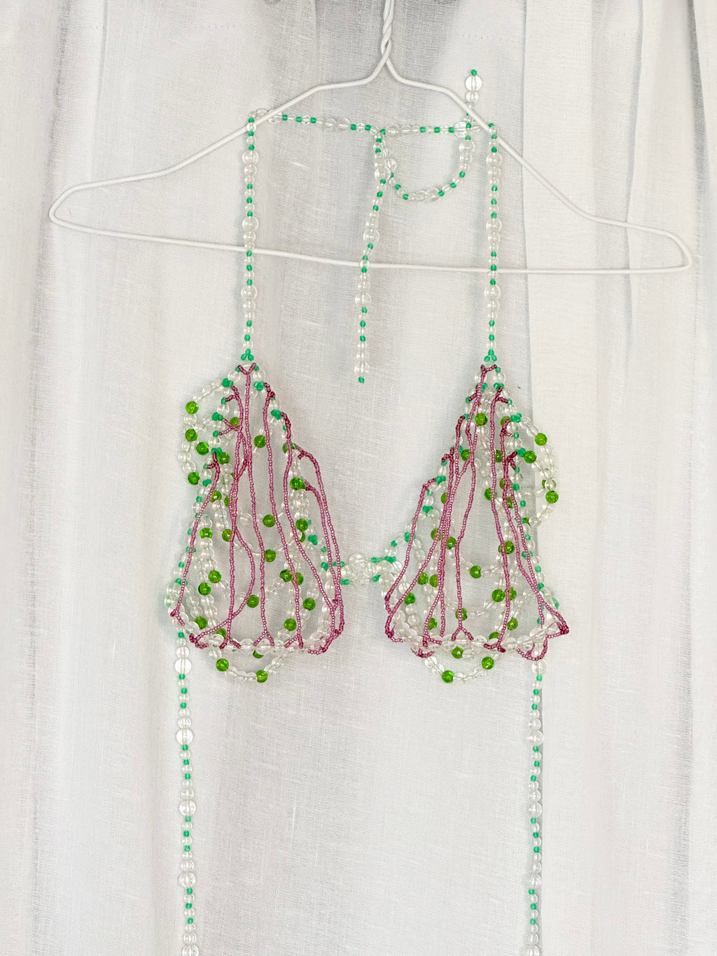 ✧ beaded halter bralette ✧