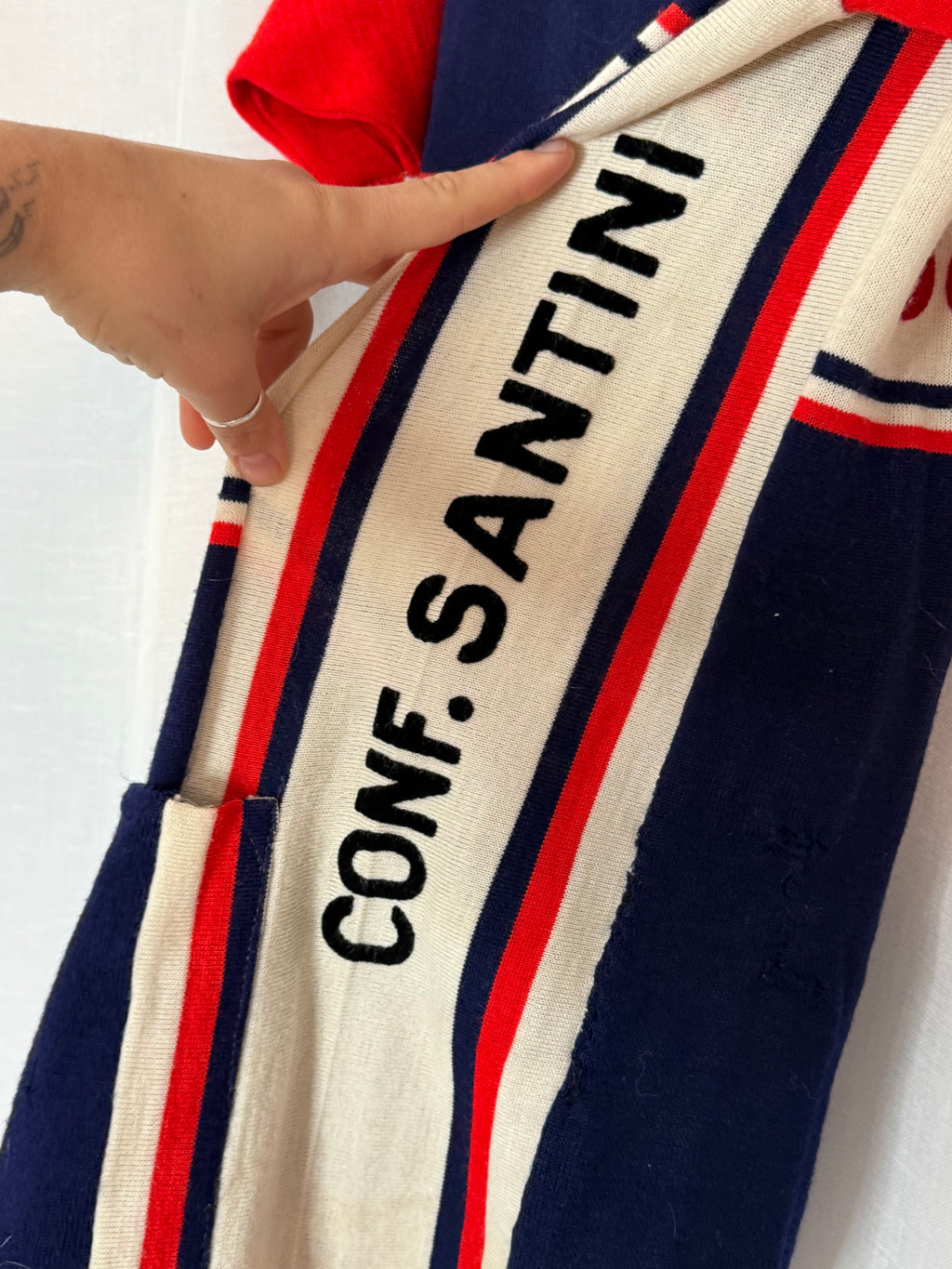 ✦ 90s SANTINI × Selle Italia cycling jersey ✦ Made in Italy ✦