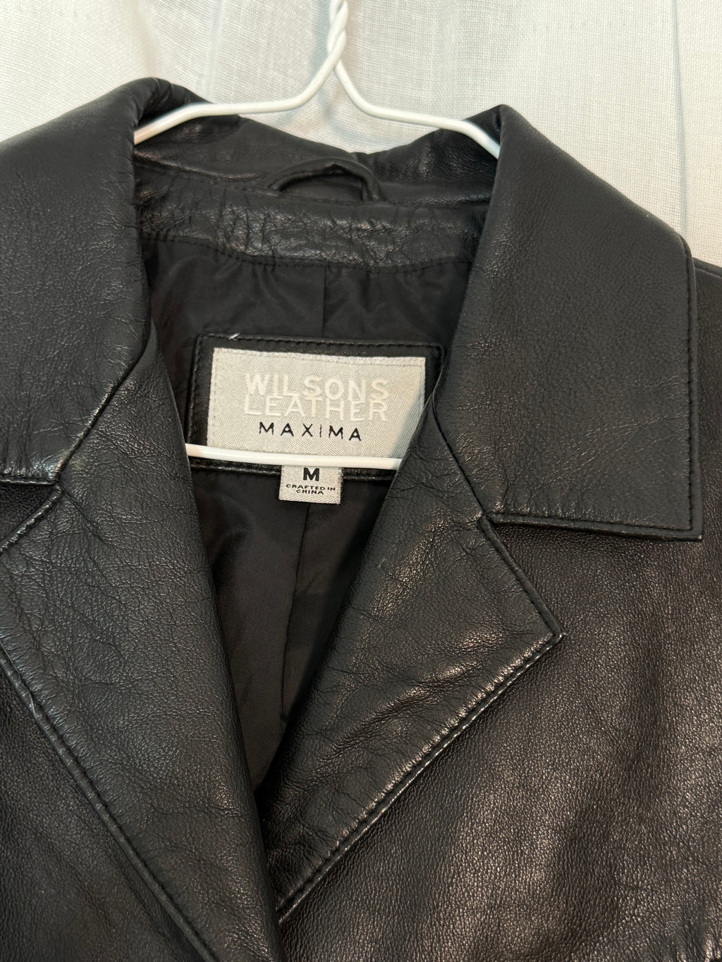✧ ʚ vintage wilsons leather maxima black blazer ɞ ✧