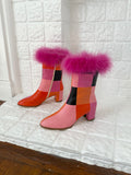 ✿ ruffled feathers checker boots ✿ (size 10)