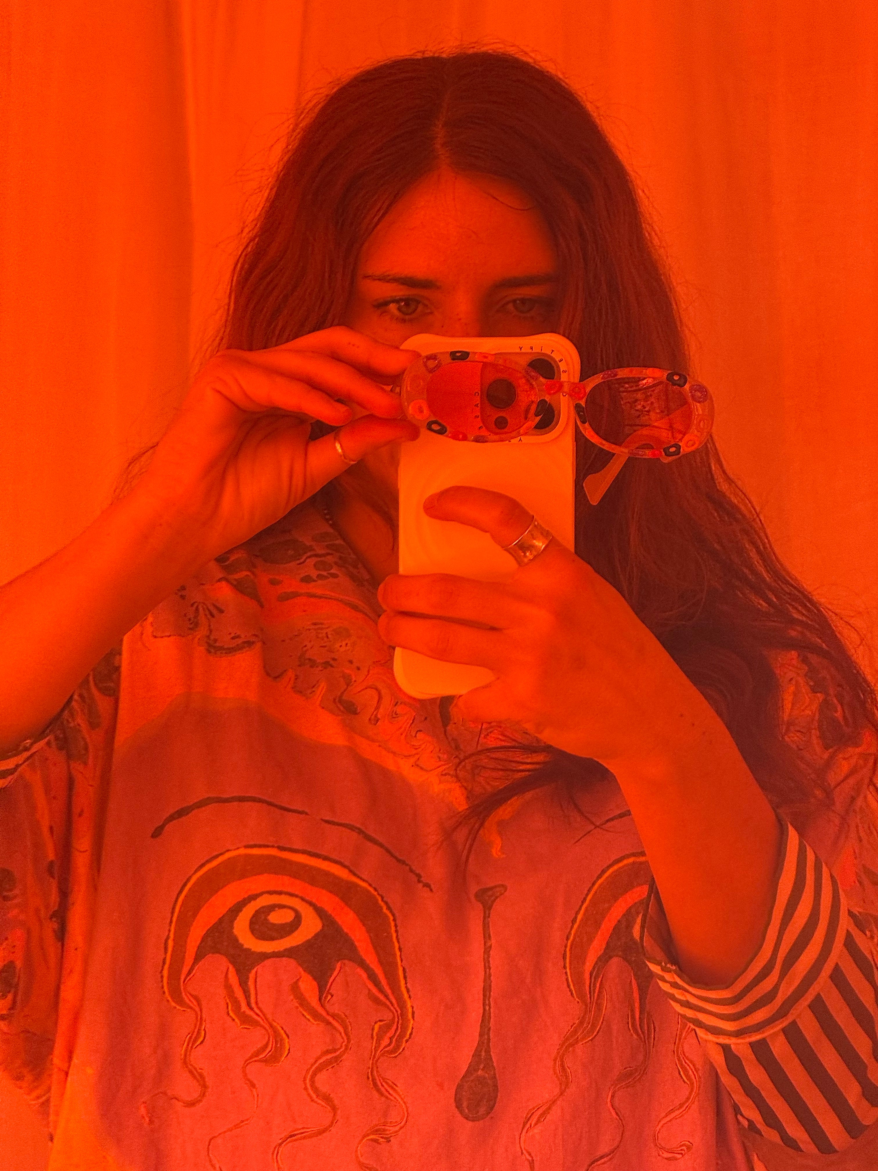 painted retro dot sunglasses