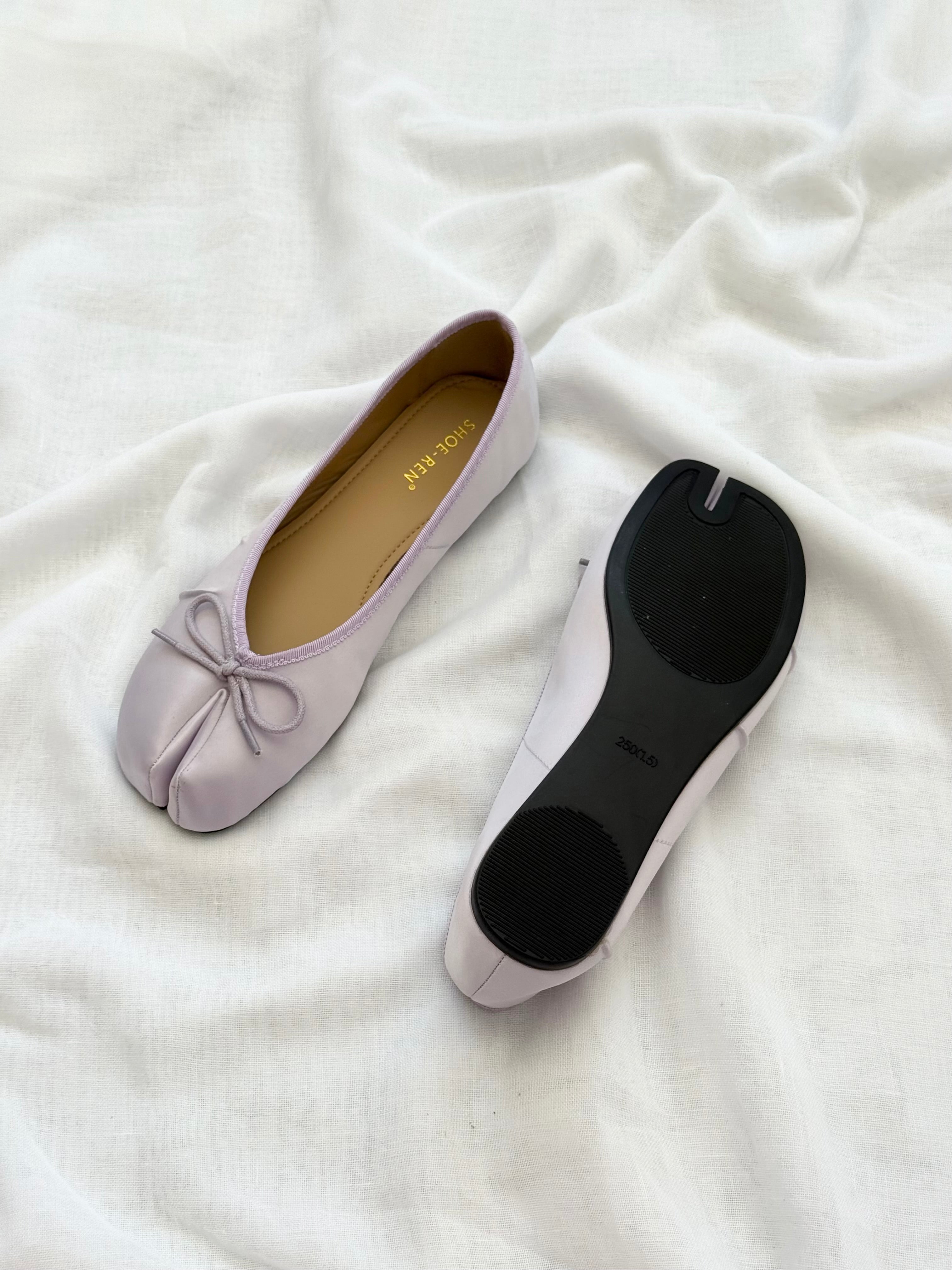 ✿ pastel lavender tabi ballet flats • (size 8.5)