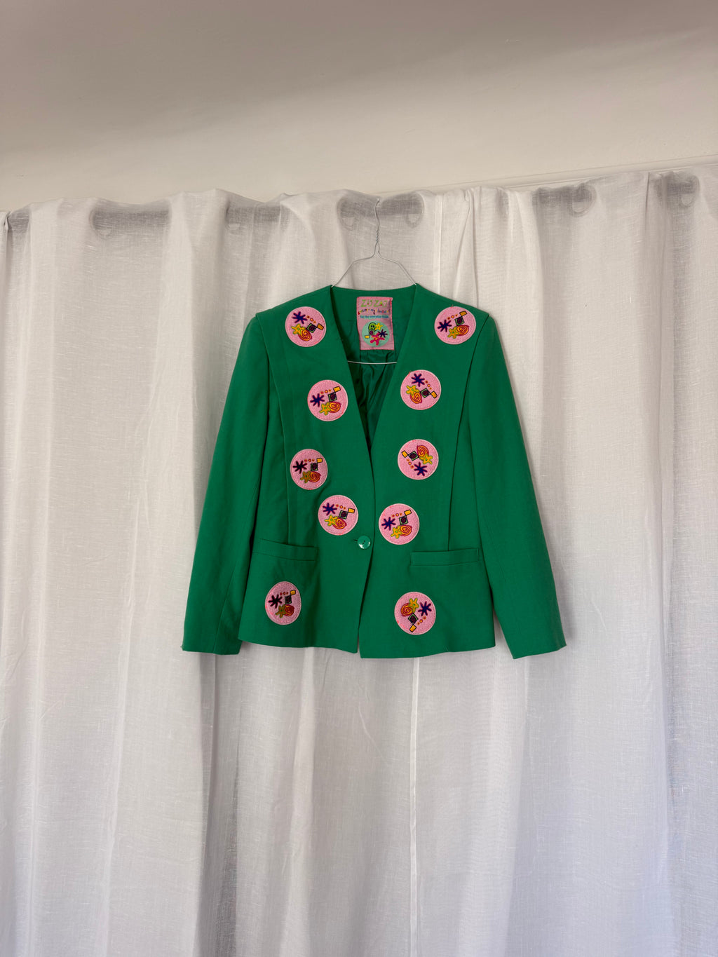 ♡ embroidered patch 80s Blazer ♡