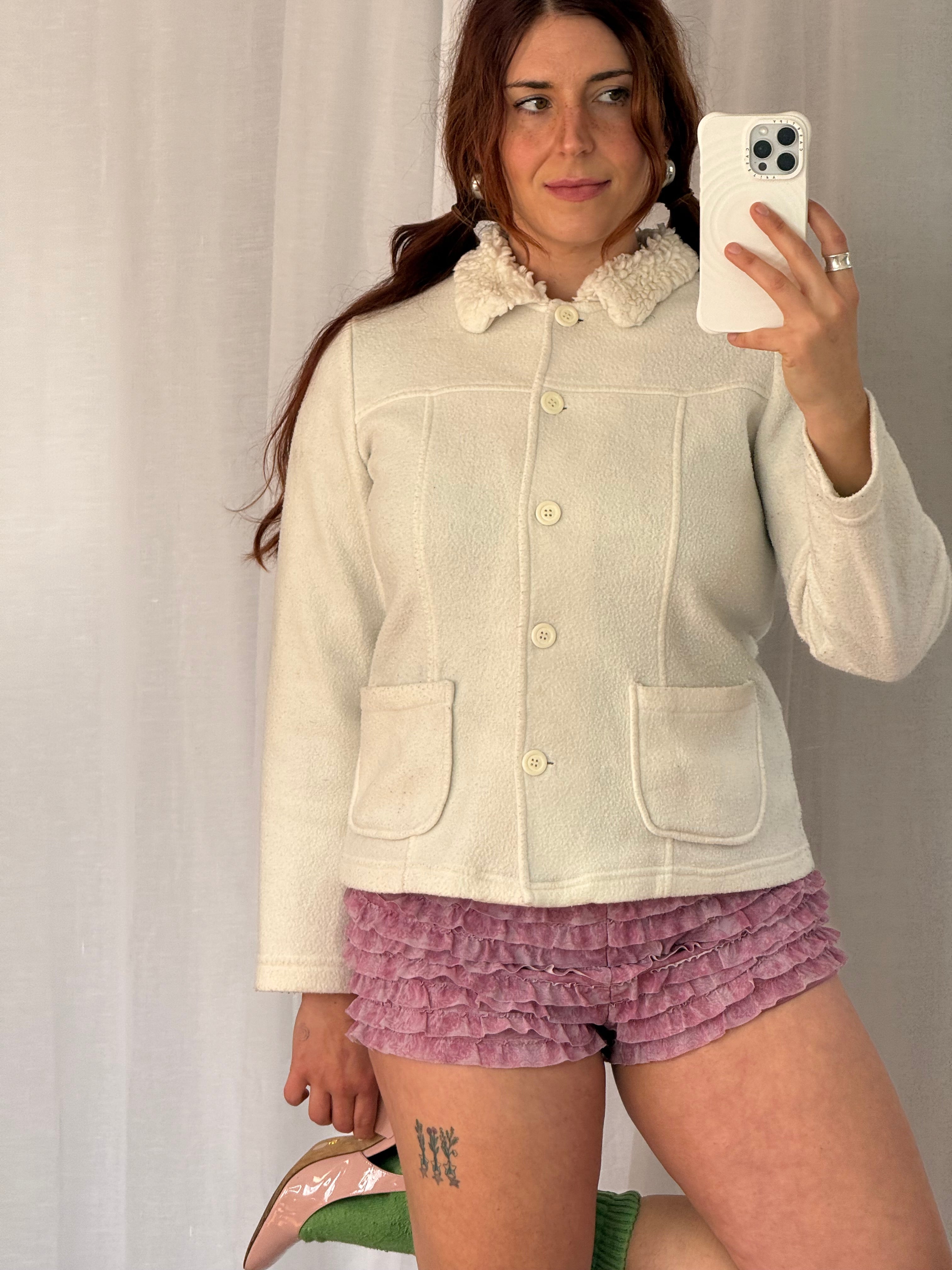 vintage forever 21 teddy jacket 🤍