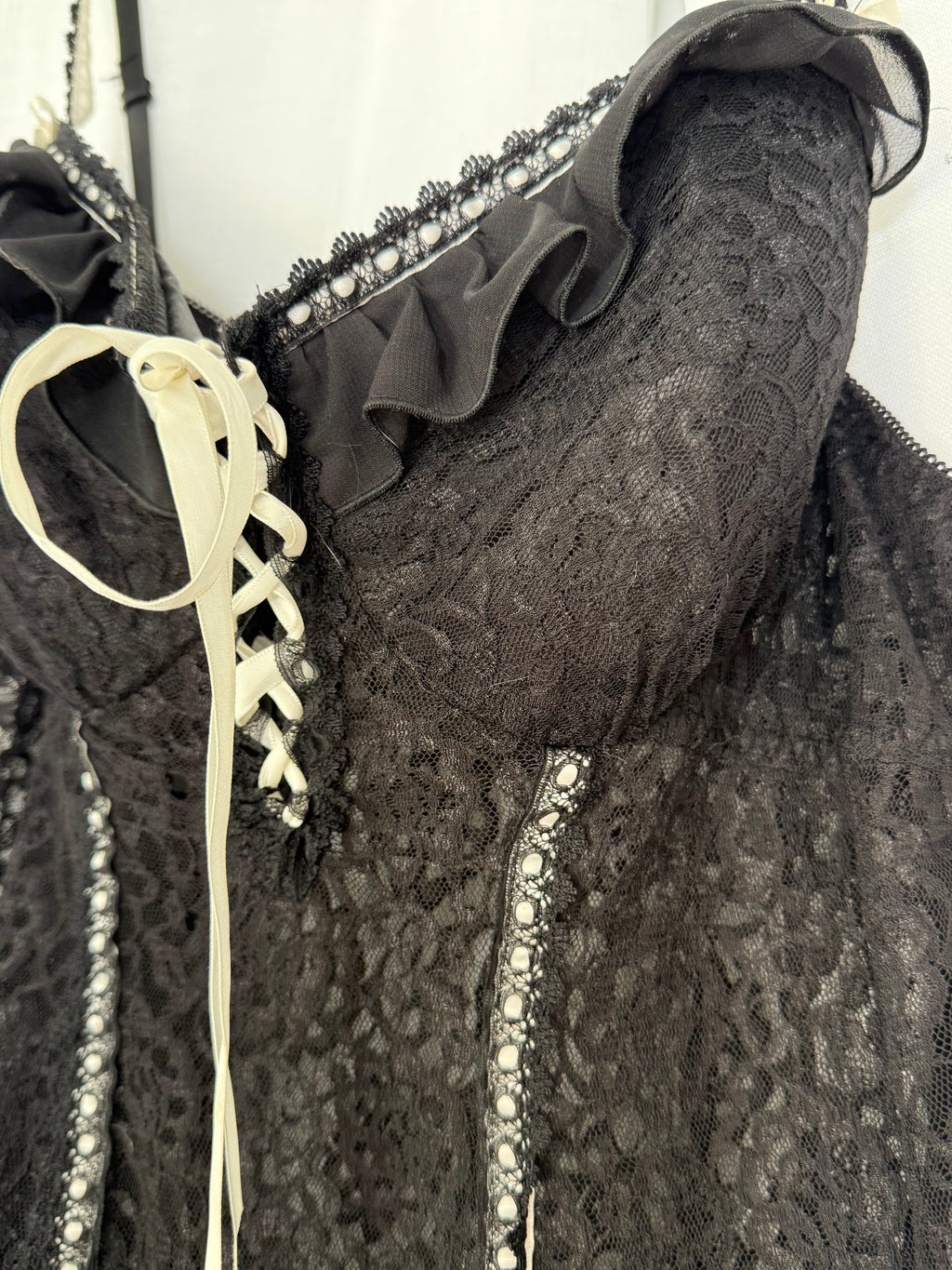 black lace babydoll dress