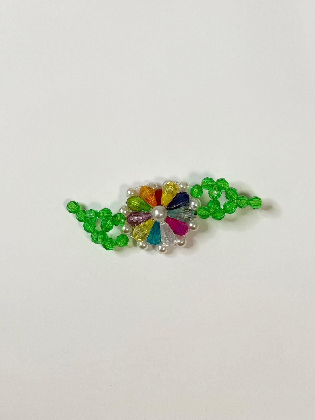 susan alexandra beaded flower barette