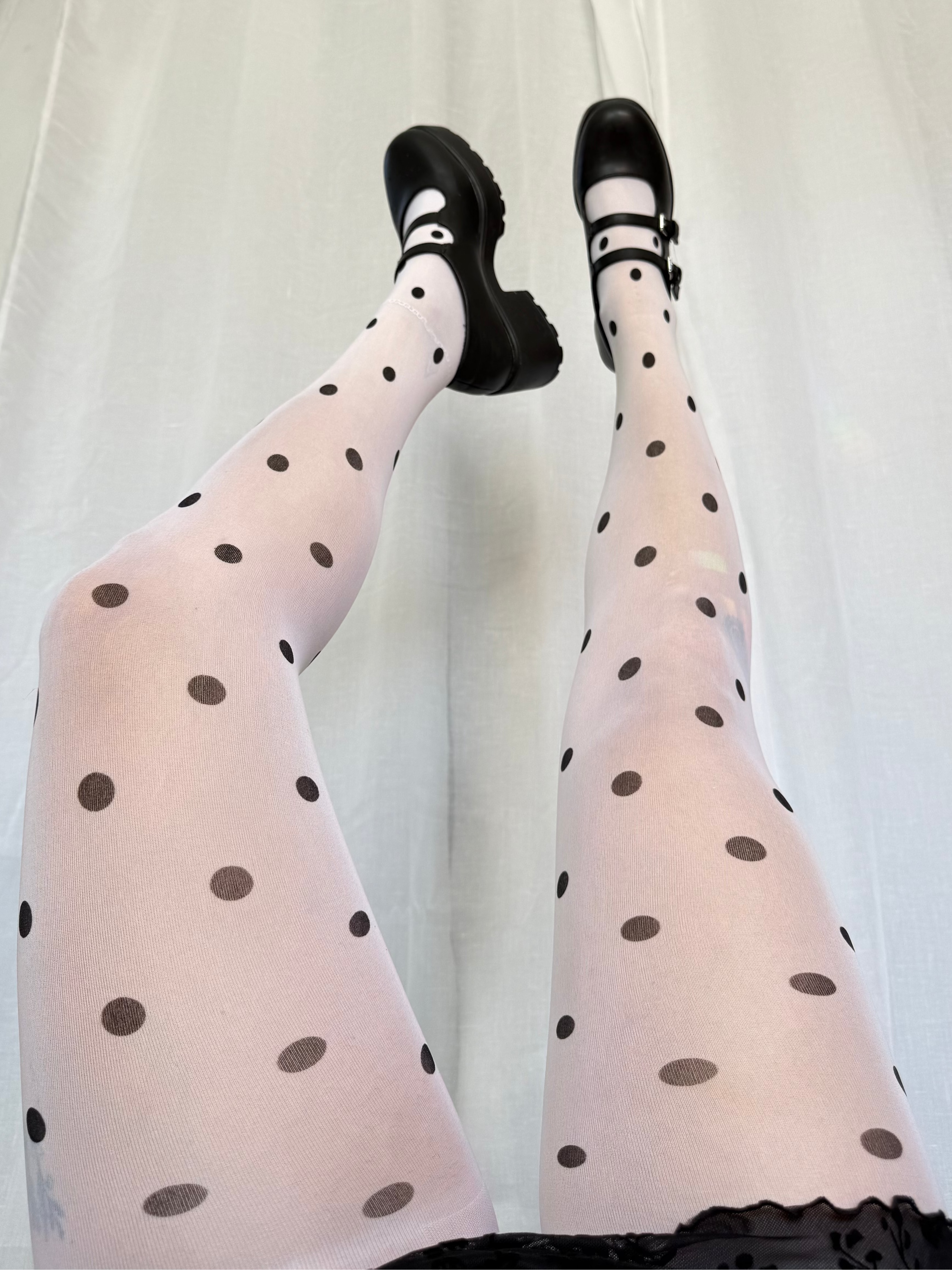 𓆩♡𓆪 polka dot sheer tights  𓆩♡𓆪 ⋆