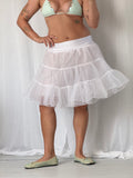 white sheer tulle tiered fairy skirt ☆