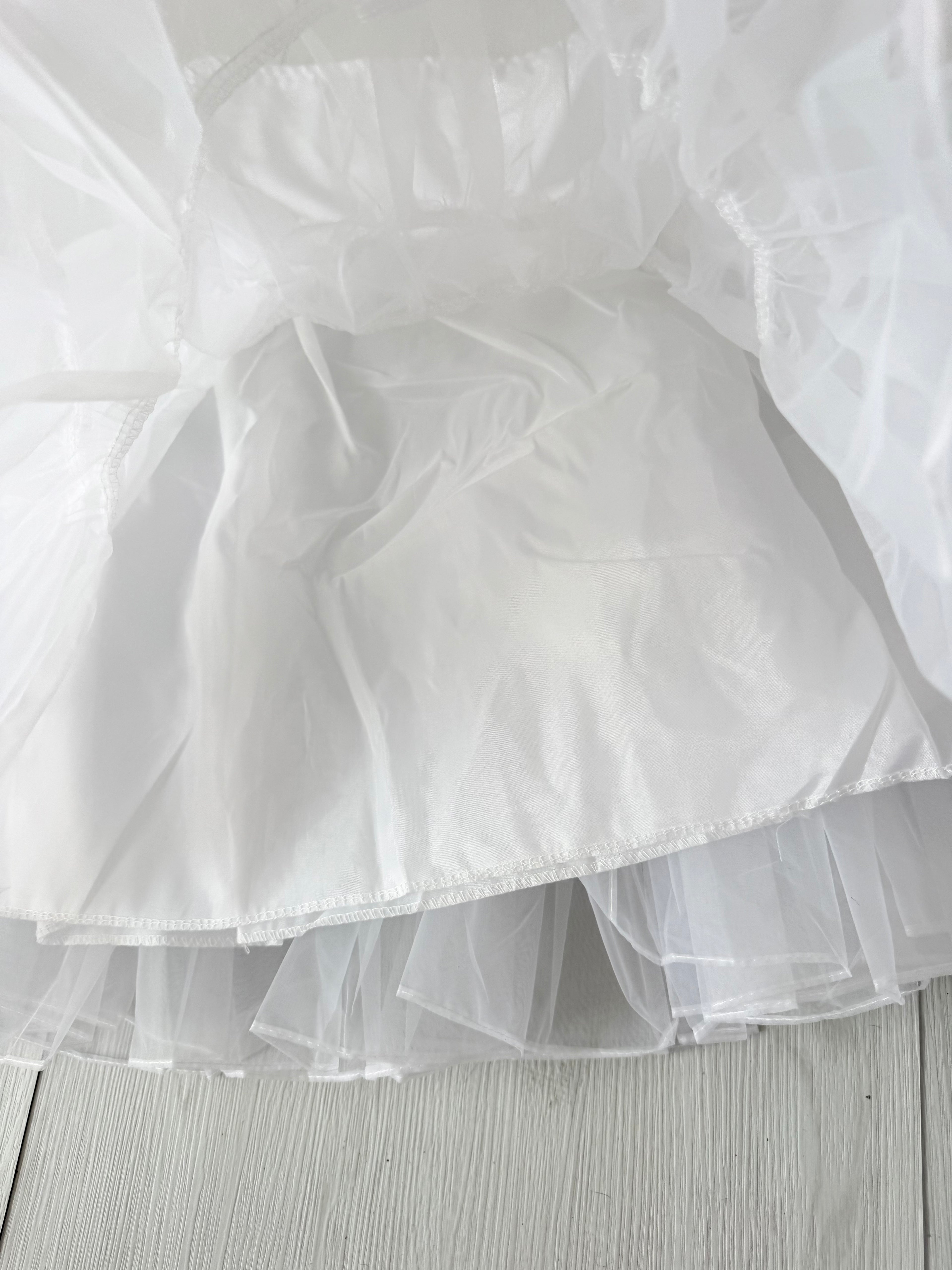 white sheer tulle tiered fairy skirt ☆