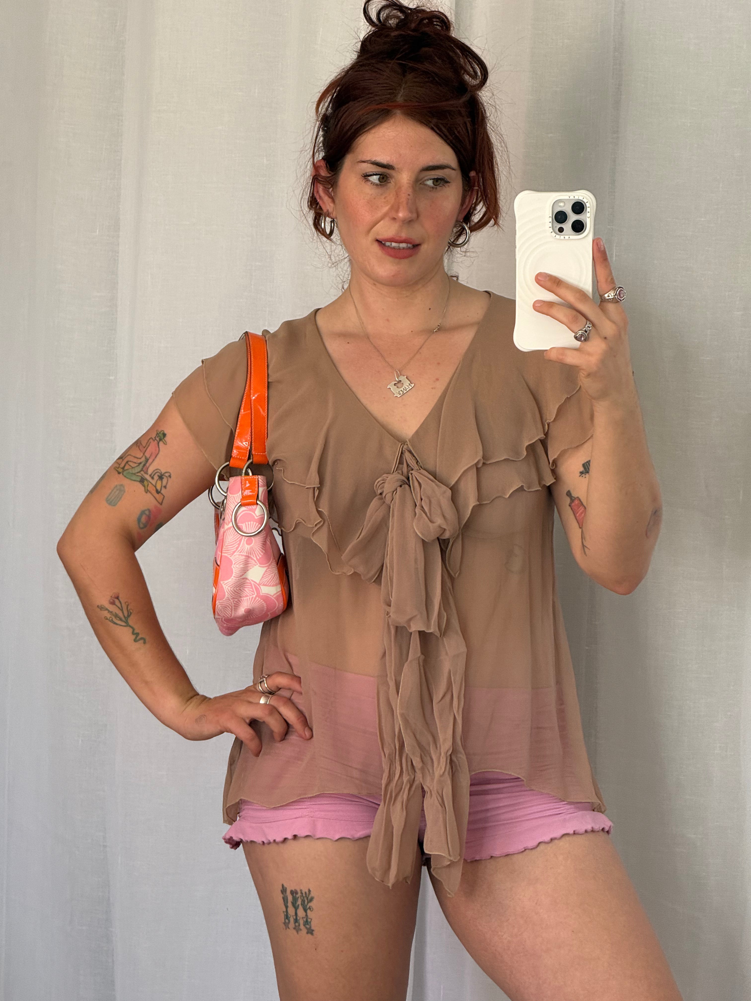 ✿ vintage guess Y2K floral shoulder bag