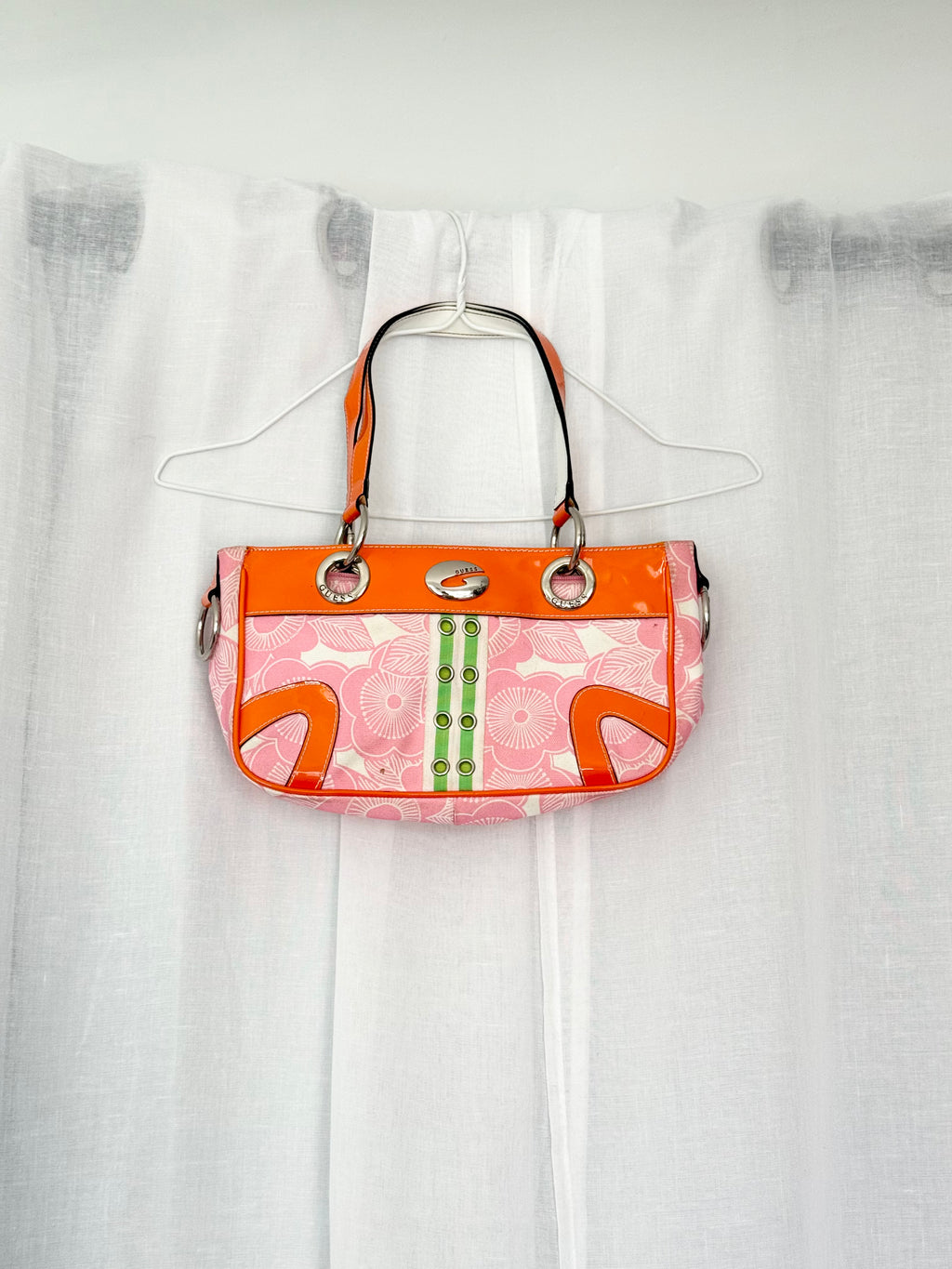✿ vintage guess Y2K floral shoulder bag