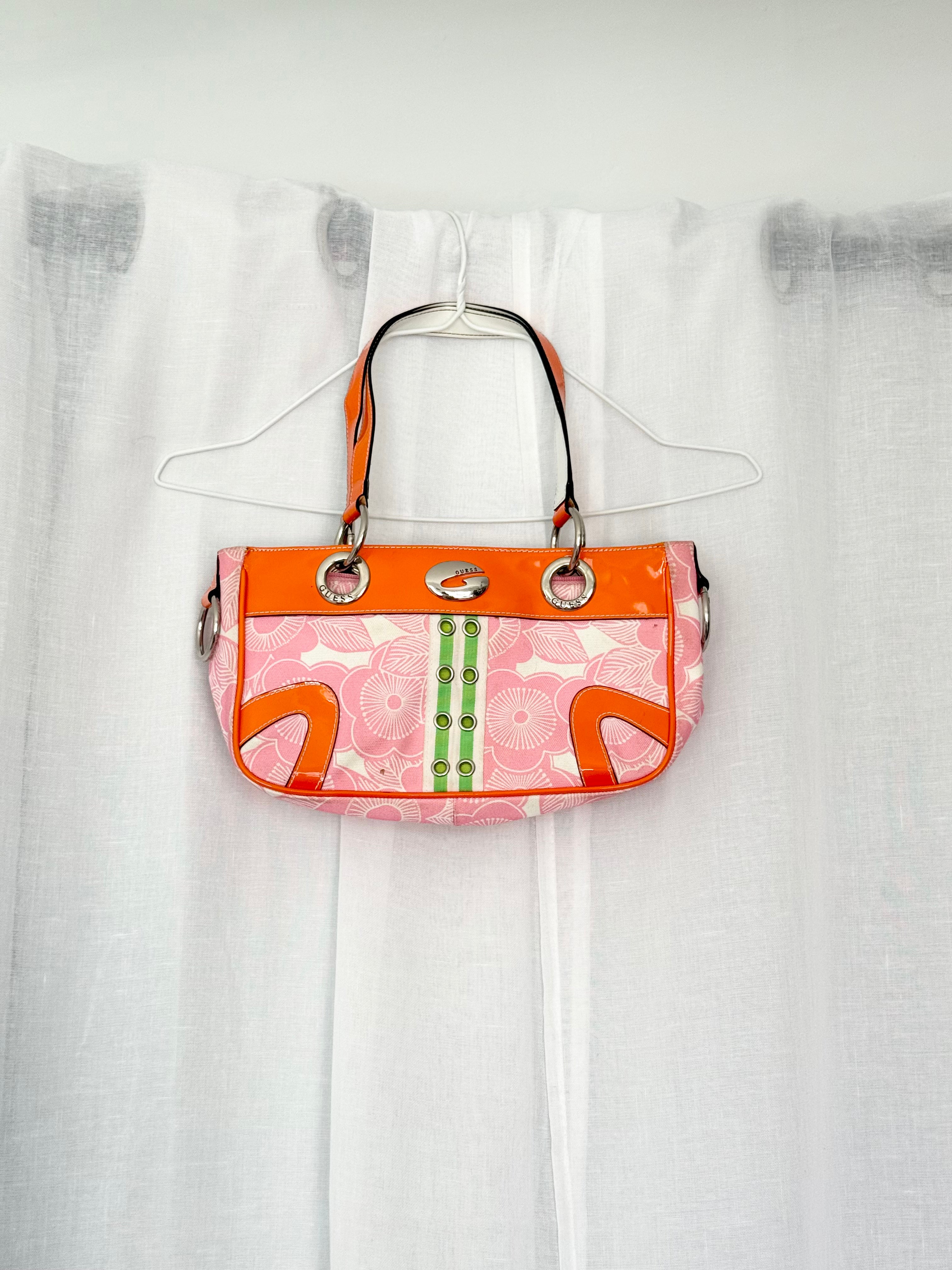 ✿ vintage guess Y2K floral shoulder bag