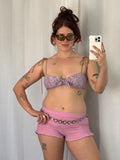 ✿ lace bralette tie strap top