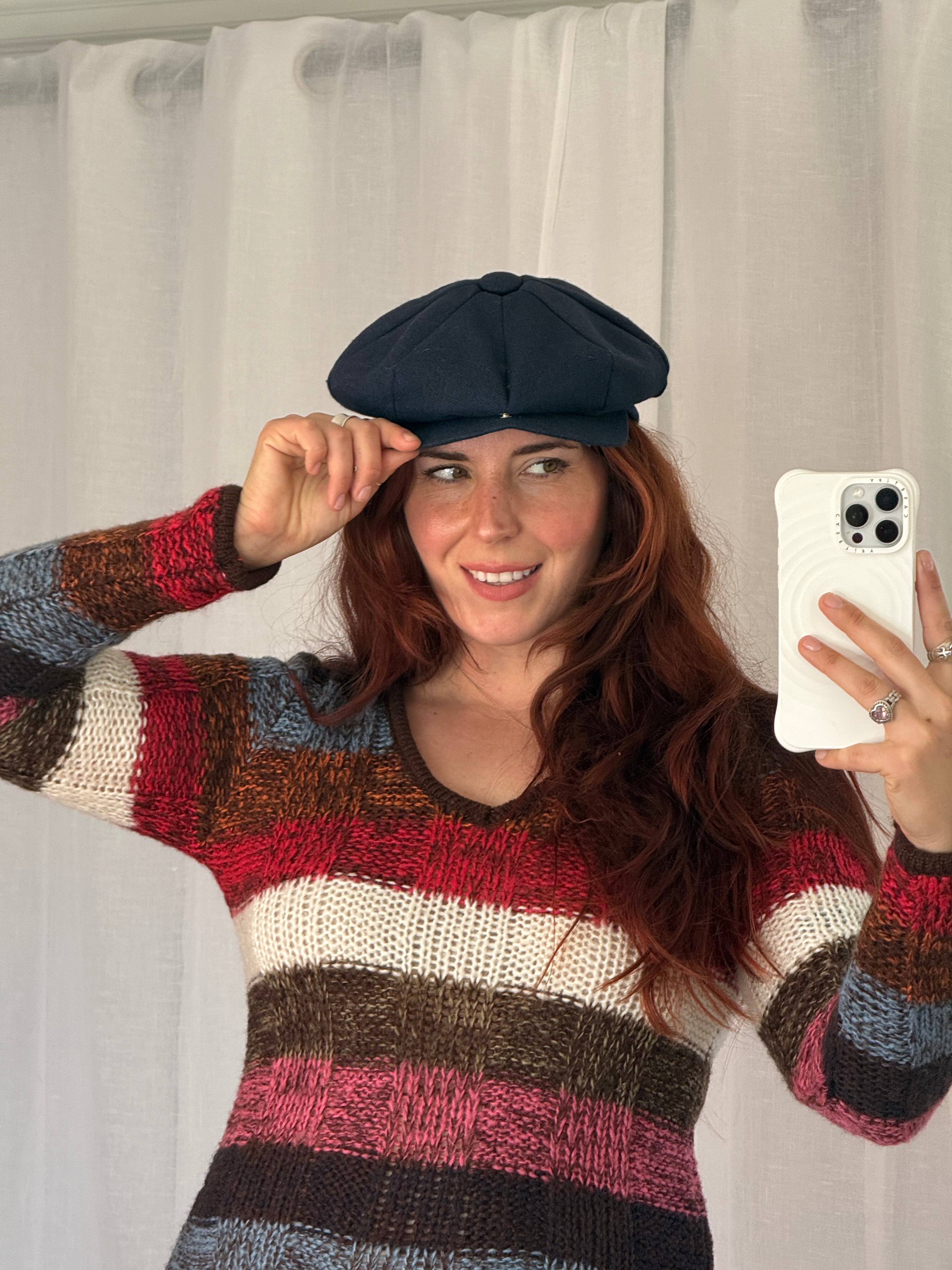 ✿ vintage newsboy cap