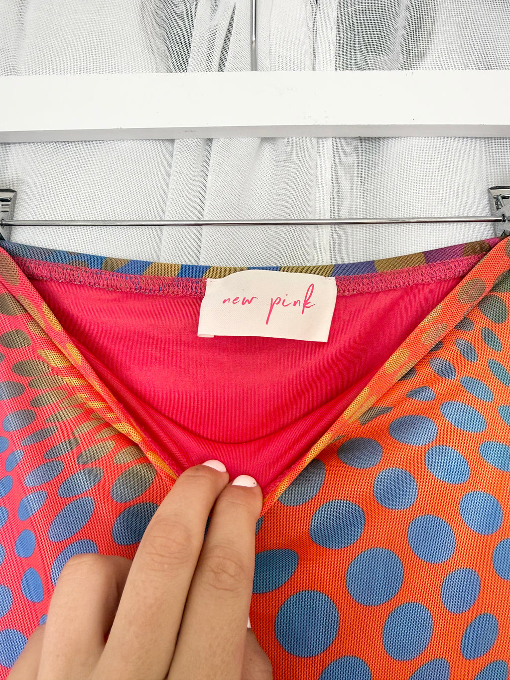 psychedelic mesh mini skirt