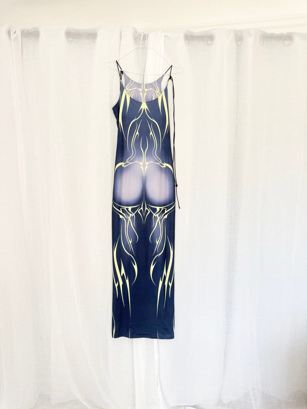 cyber naked look bodycon maxi dress