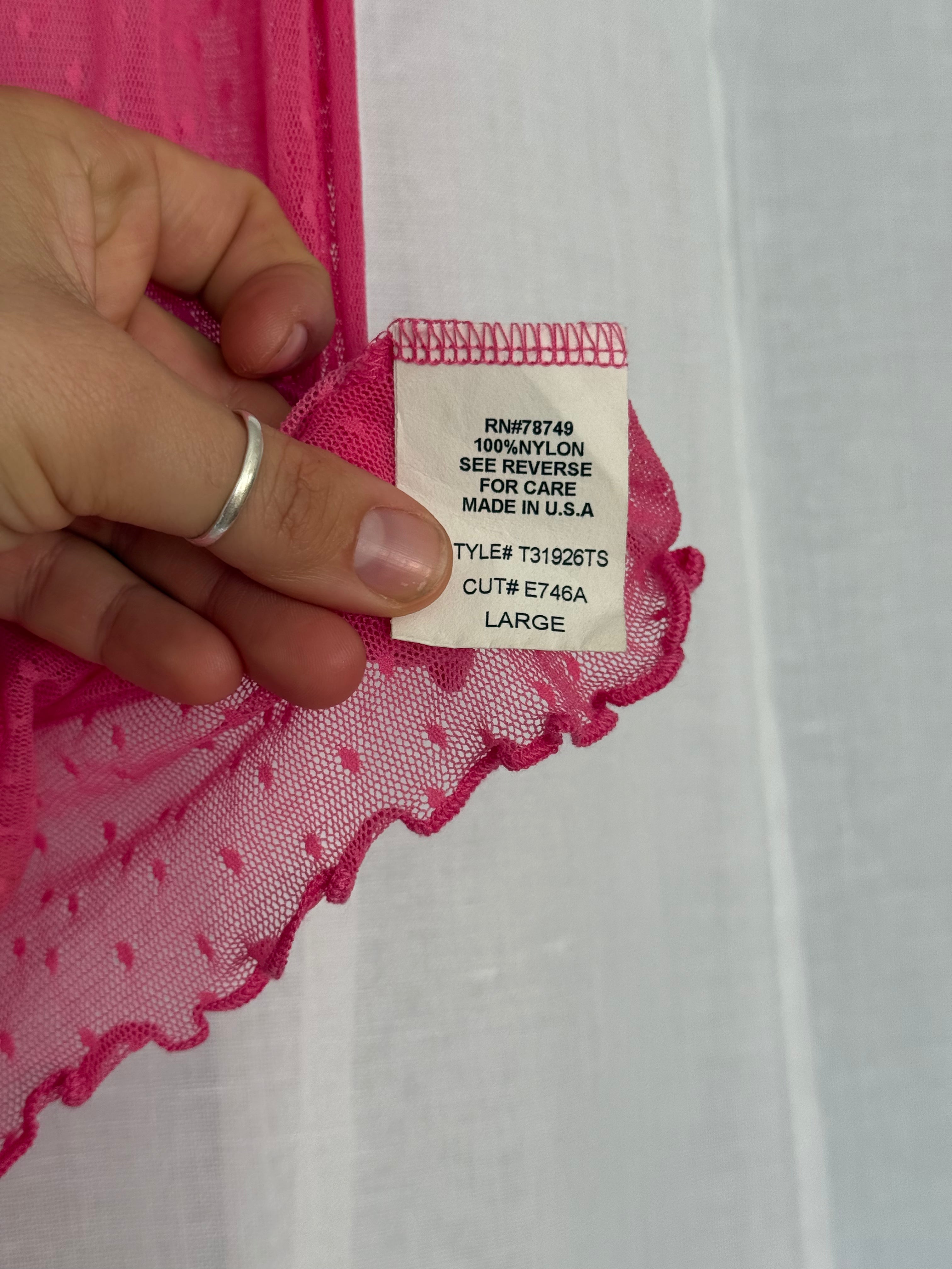 ✿ y2k sheer mesh lace wrap top