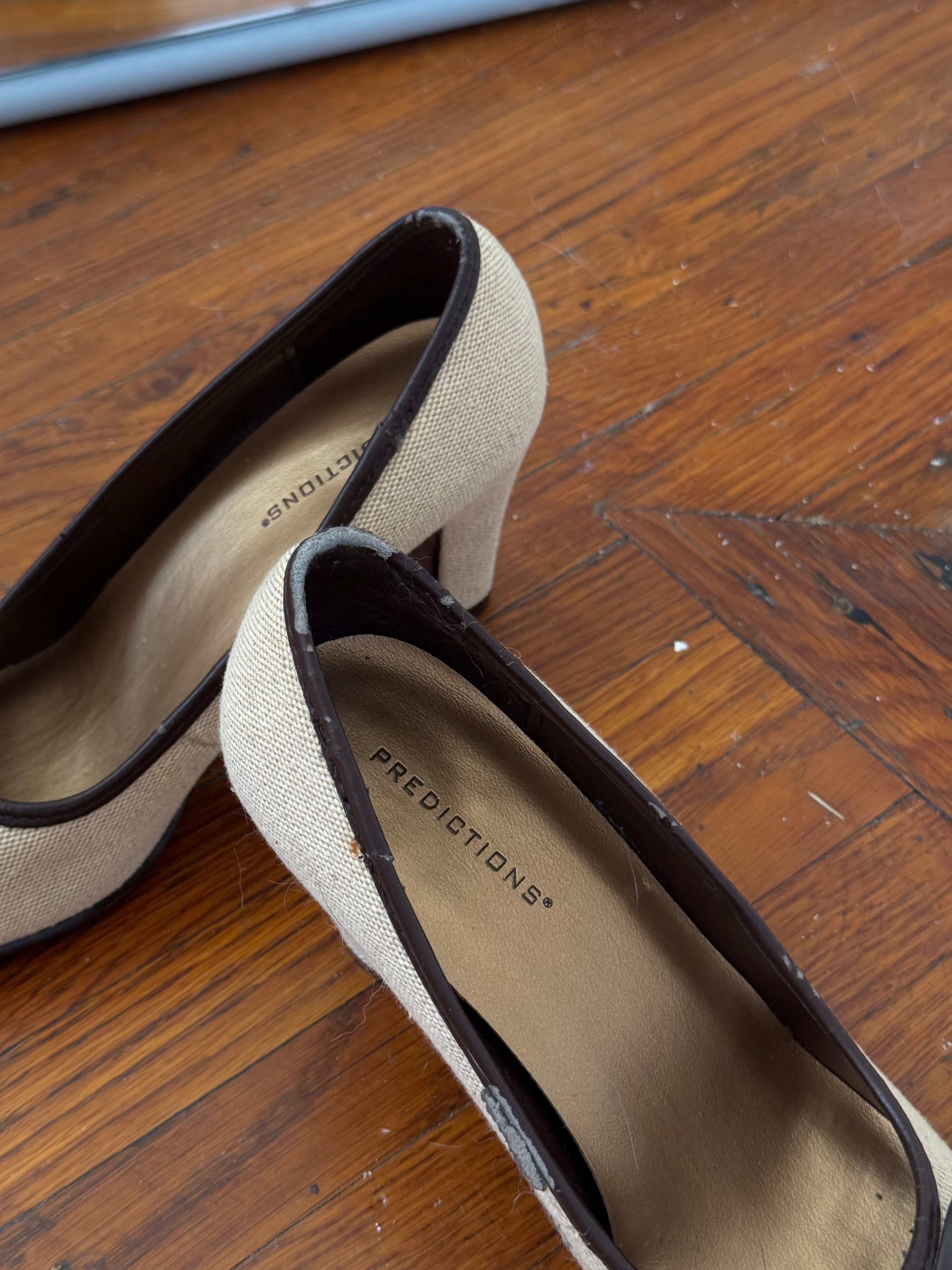 ✿ predictions bow detail kitten heel pumps