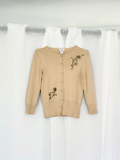 ✿ y2k beaded floral cardigan