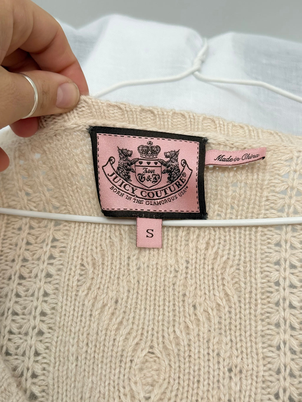 ✿ juicy couture cable knit sweater mini dress
