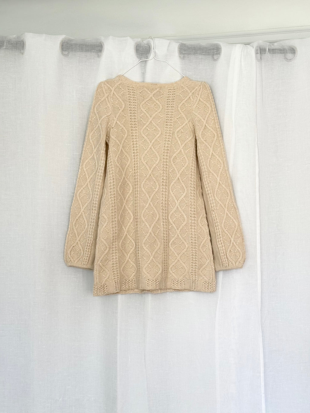 ✿ juicy couture cable knit sweater mini dress