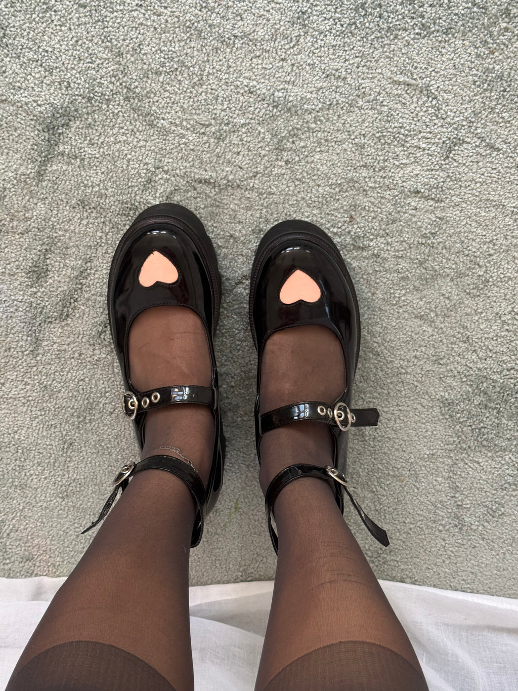 ✿ chunky platform mary jane heels (size 10)