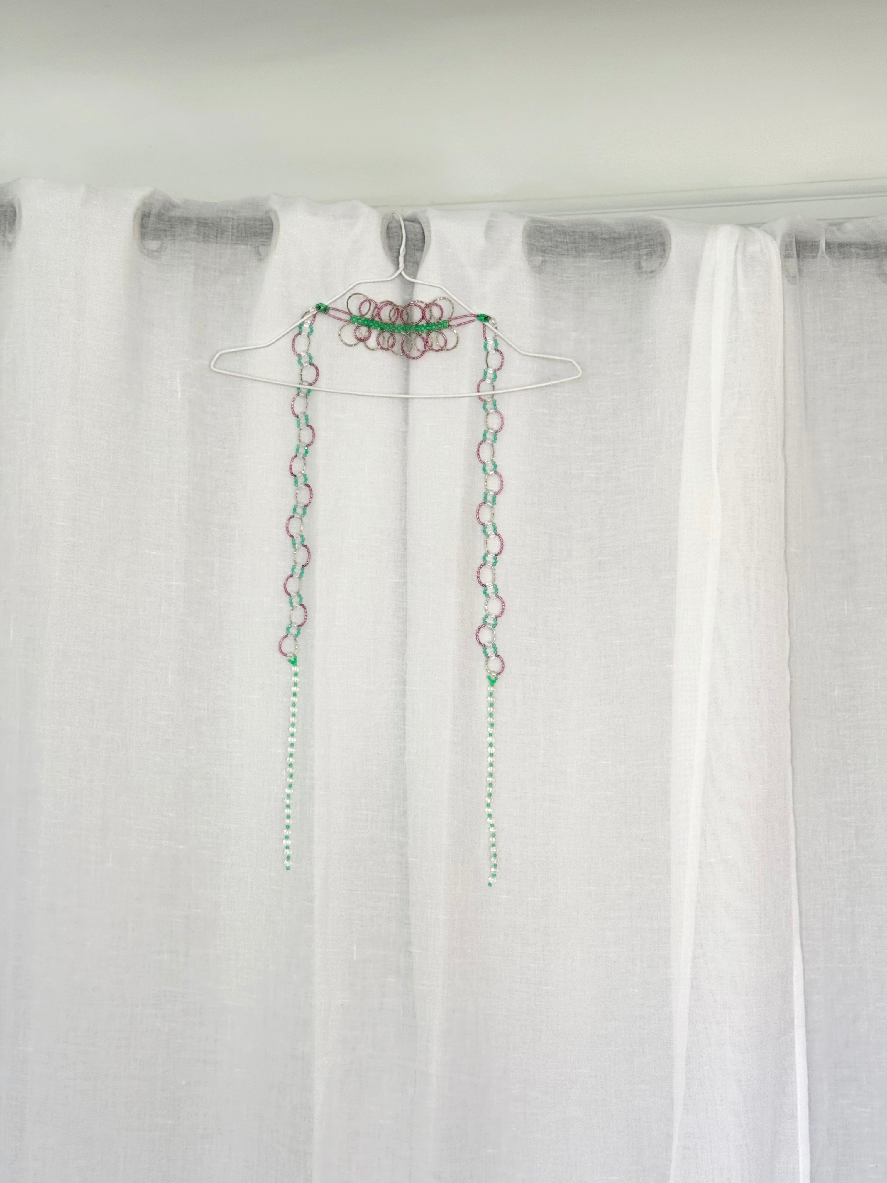 ✿handmade beaded choker scarf