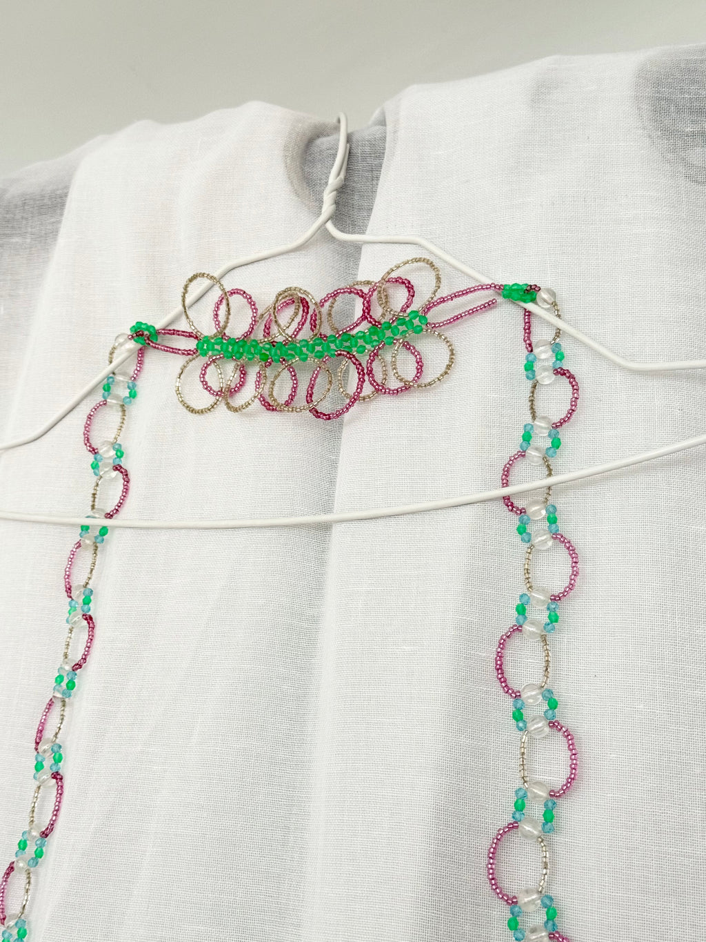 ✿handmade beaded choker scarf