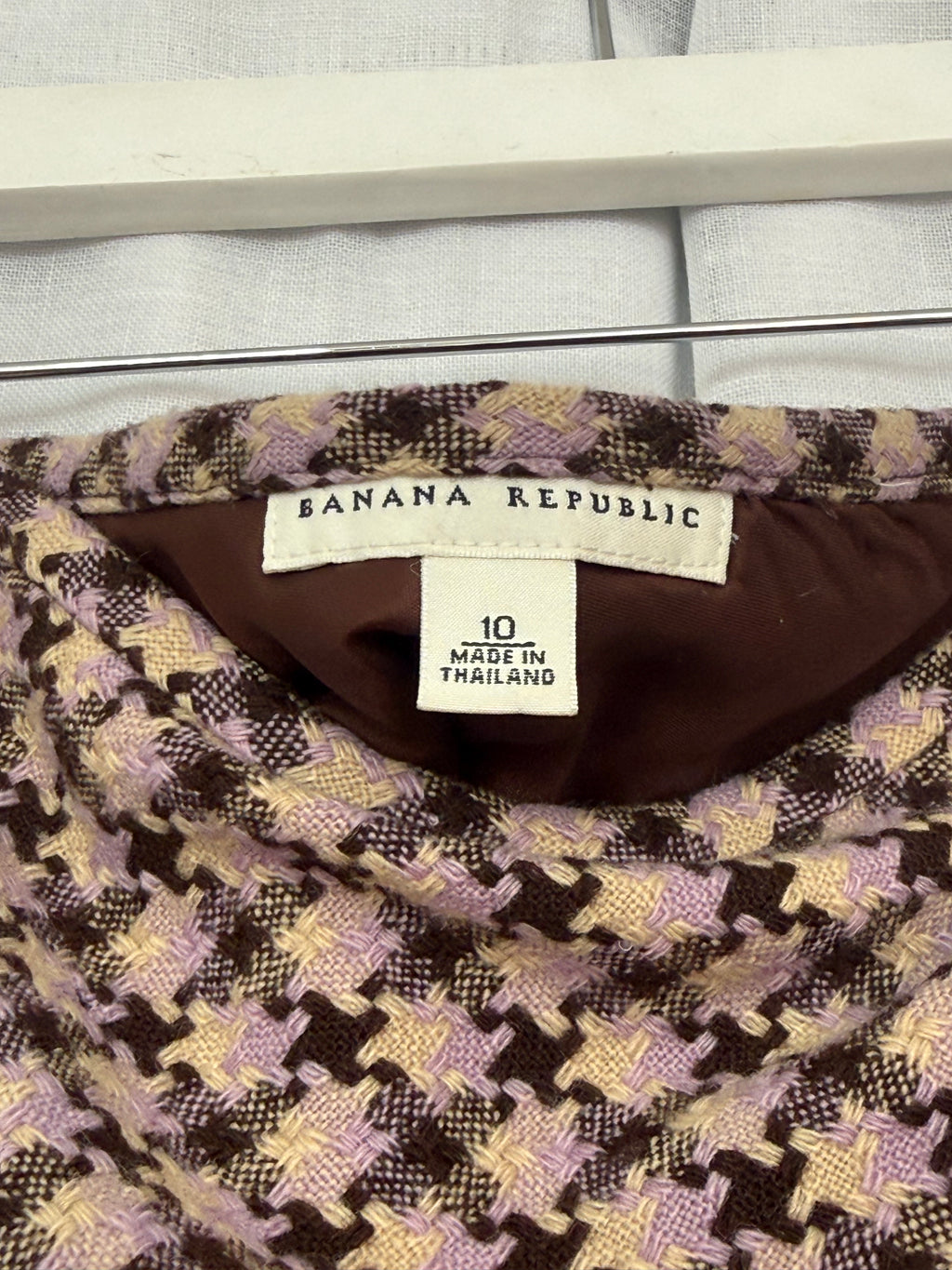✿ y2k banana republic houndstooth midi skirt - 30"