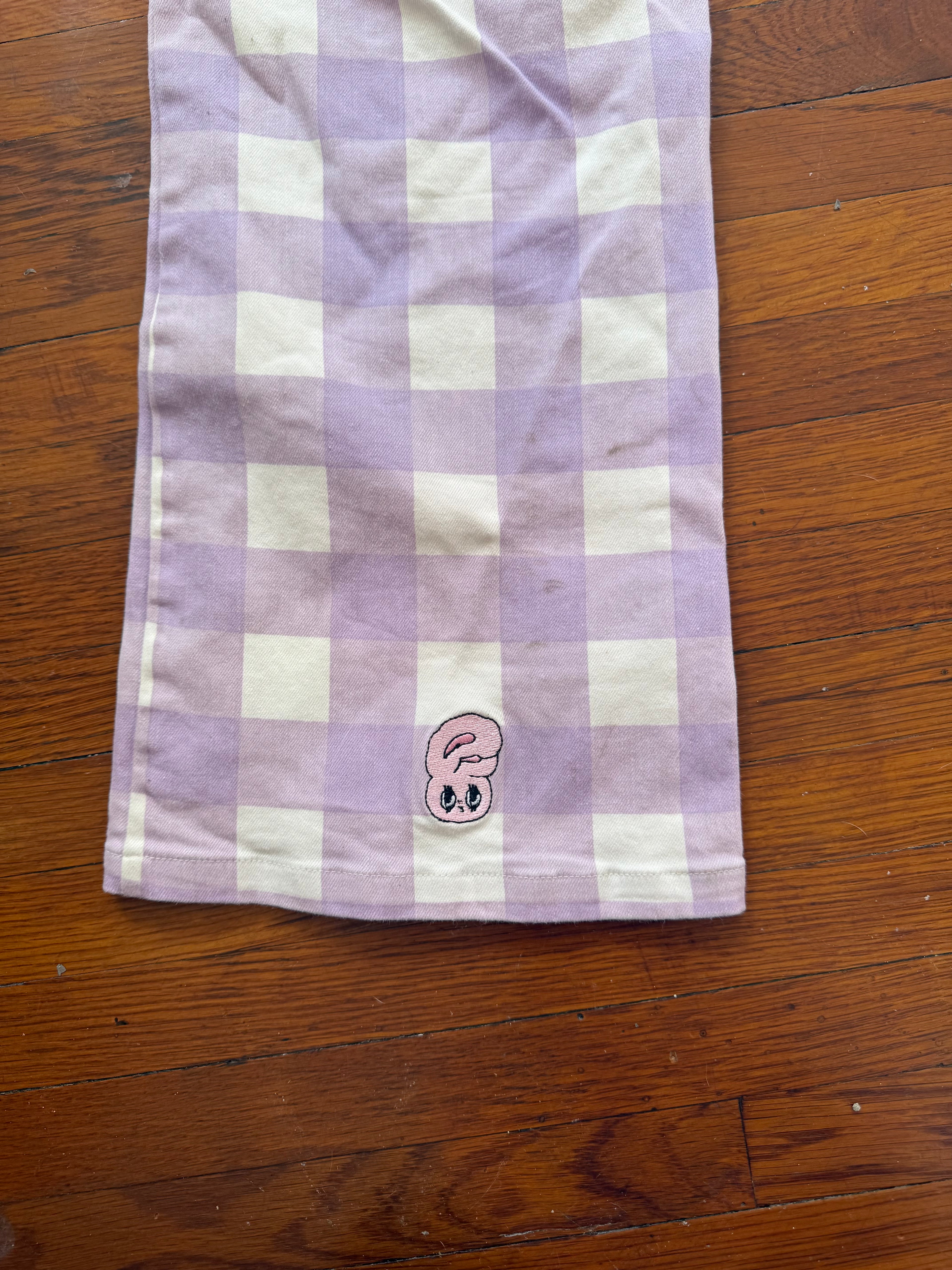 kawaii gingham capris