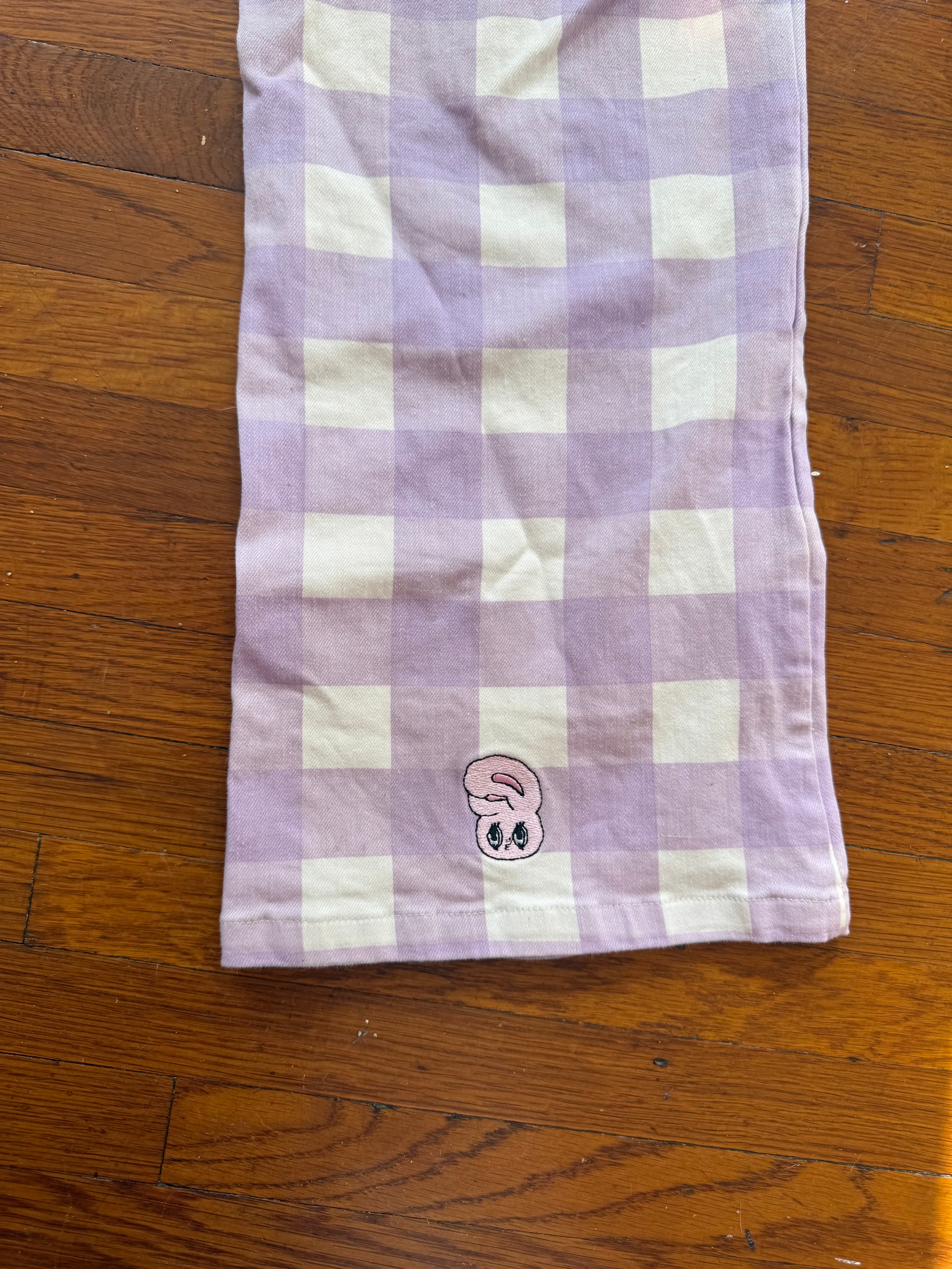 kawaii gingham capris