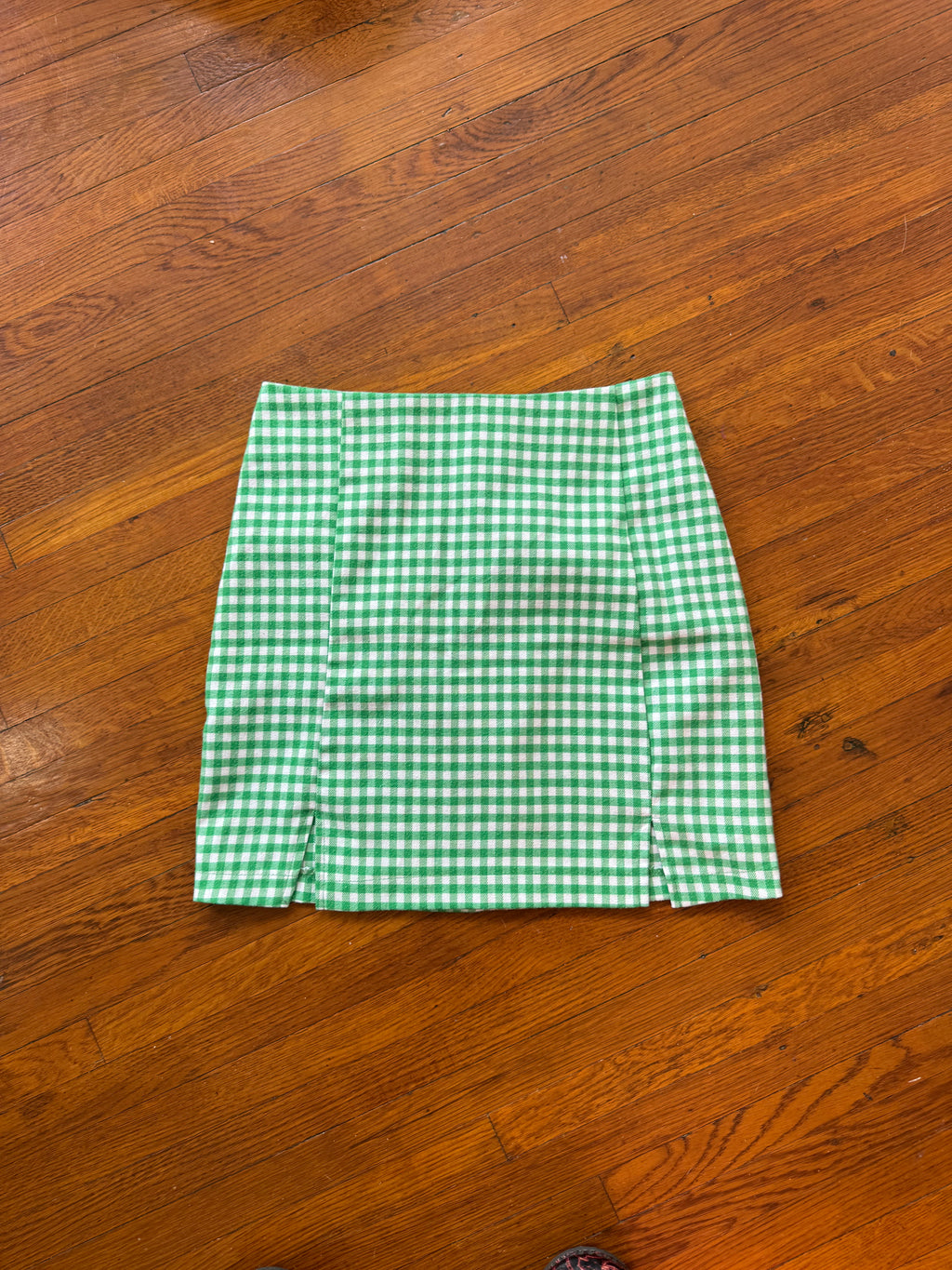 gingham skirt