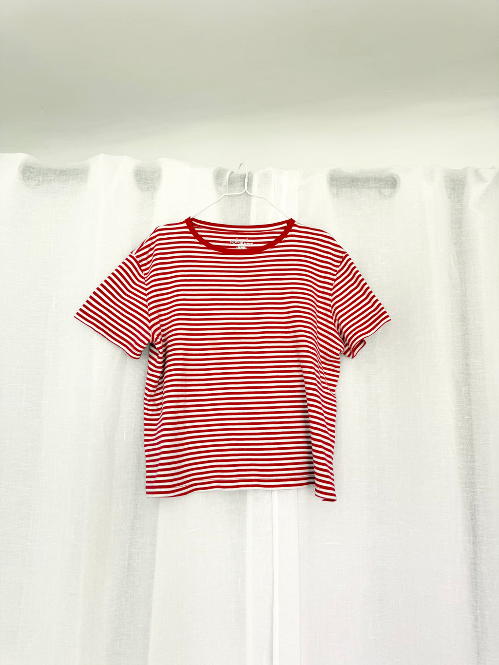 ✿ red striped baby tee ✿