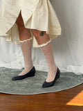 ✿ ruffled lace knee socks ✿