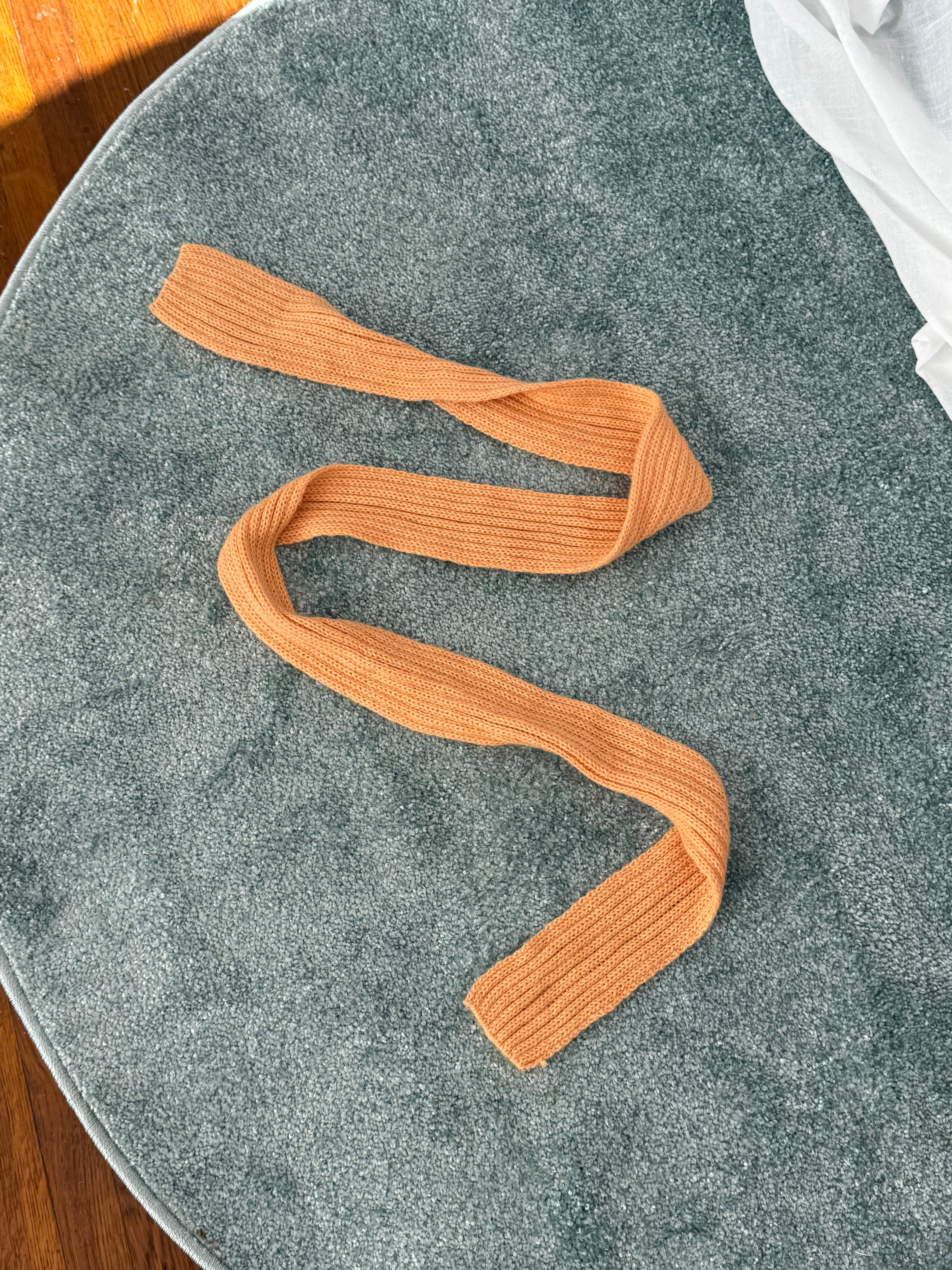 soft knit skinny scarf