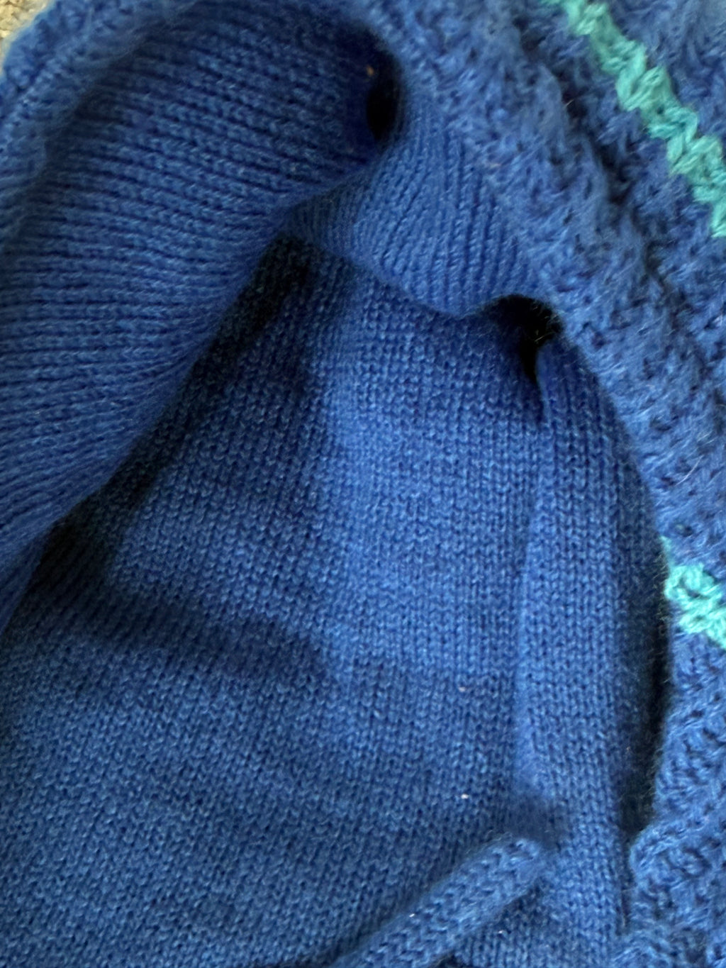 ✧ ✩ coal blue knit earflap beanie ✩ ✧