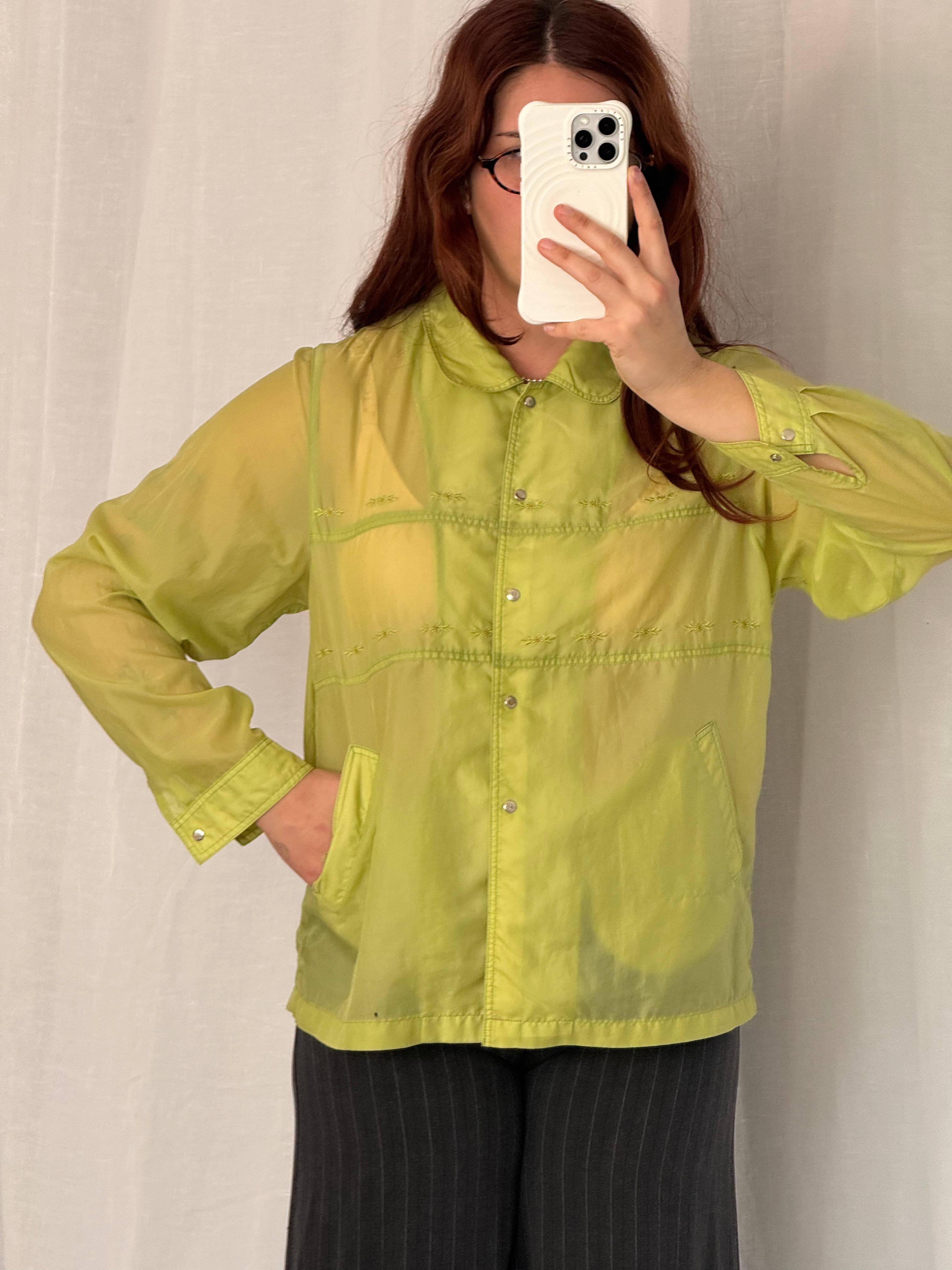 ✧ ✩ sheer embroidered rain jacket ✩ ✧