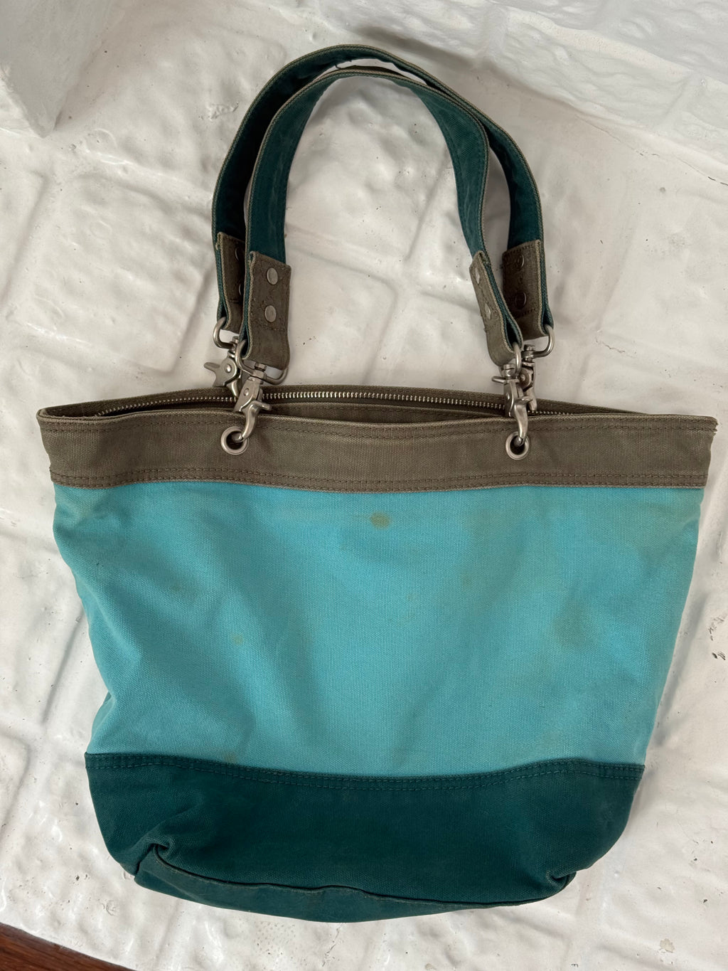american eagle colorblock canvas tote