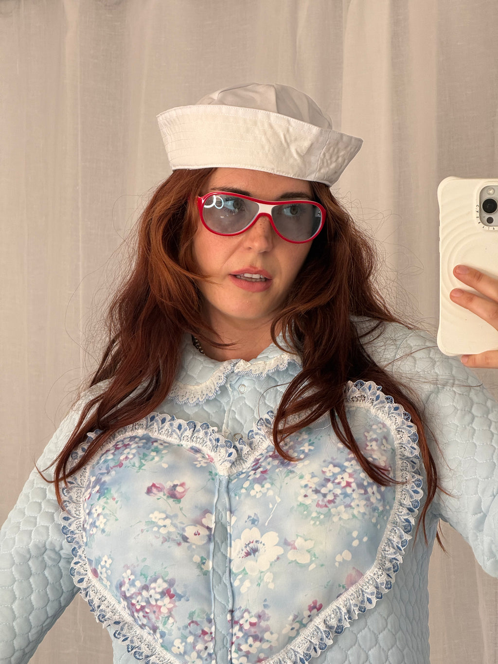 ✧ ✩ white cotton sailor hat ✩ ✧