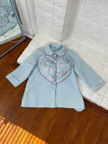 vintage quilted heart pillow jacket