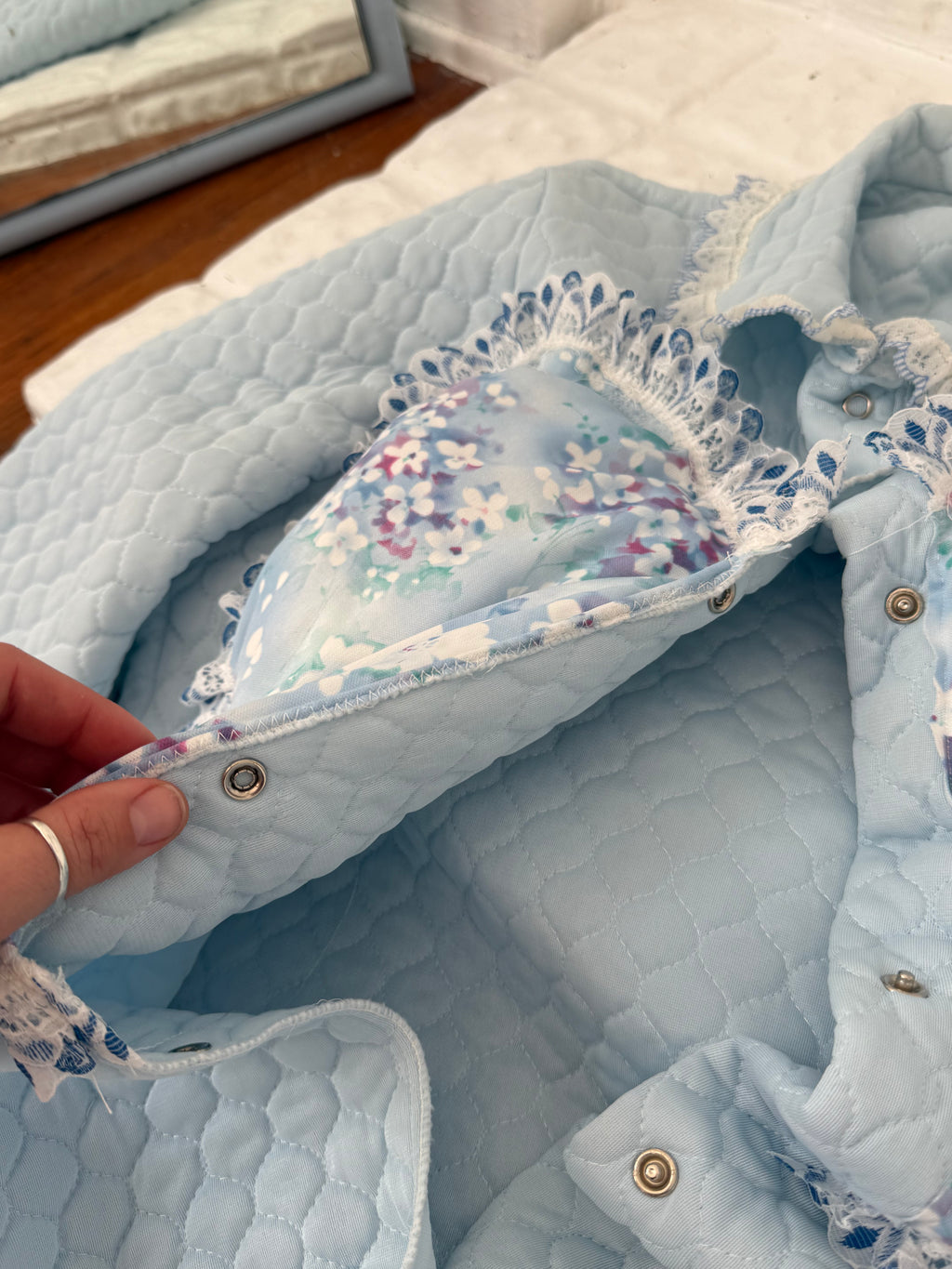 vintage quilted heart pillow jacket