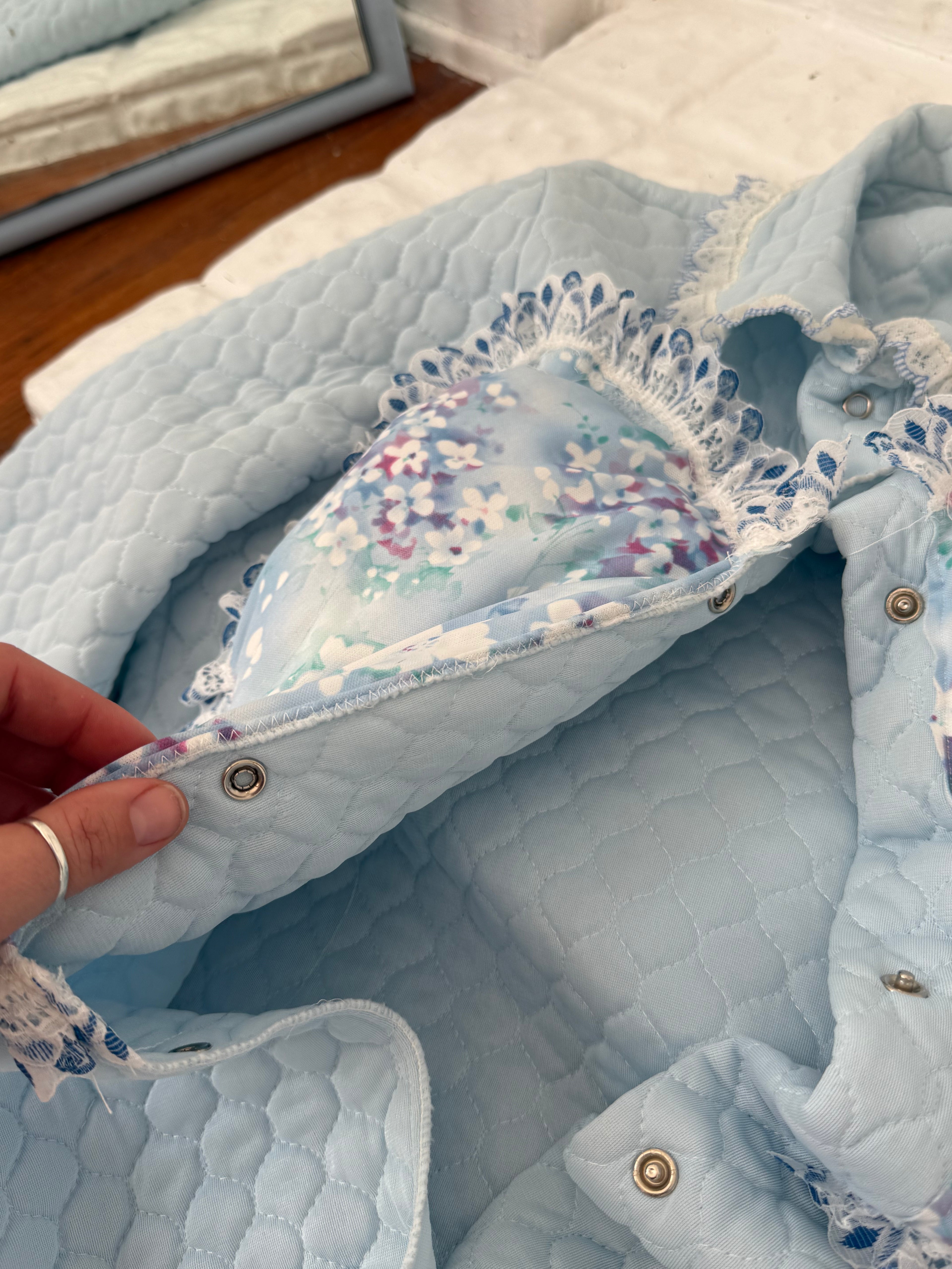 vintage quilted heart pillow jacket